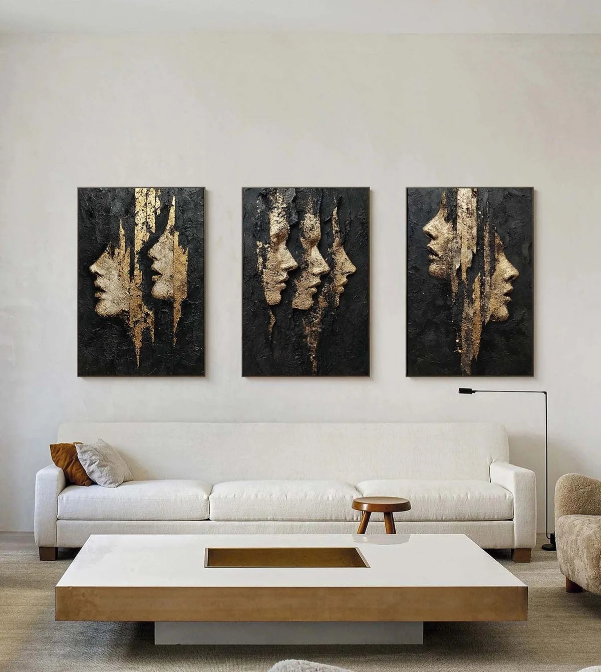 Golden Empress Mixed Media Painting