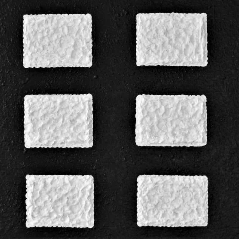 Black And White Grid Textured Wall Art