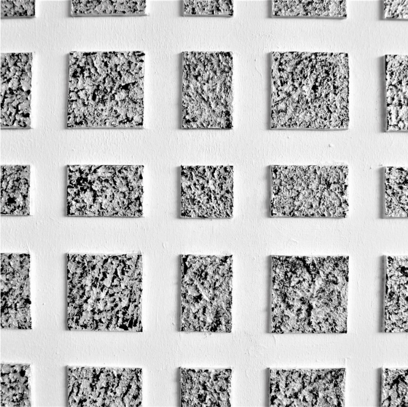 Wall Art Square Abstract Textured Grid