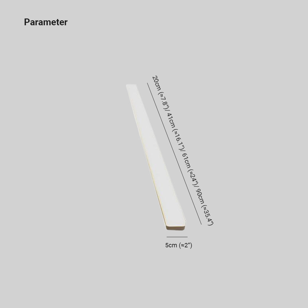 Arisha Simple White Bar Mirror Front Vanity Wall Lamp, Acrylic - Neutralighting