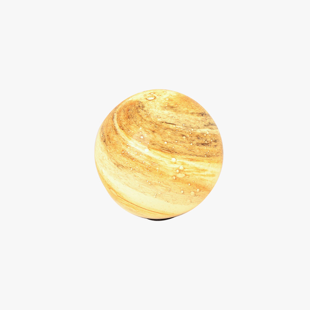 Ray Decorative Solar Acrylic Planet Outdoor Ground Light, Milk Curry/Blue - Neutralighting