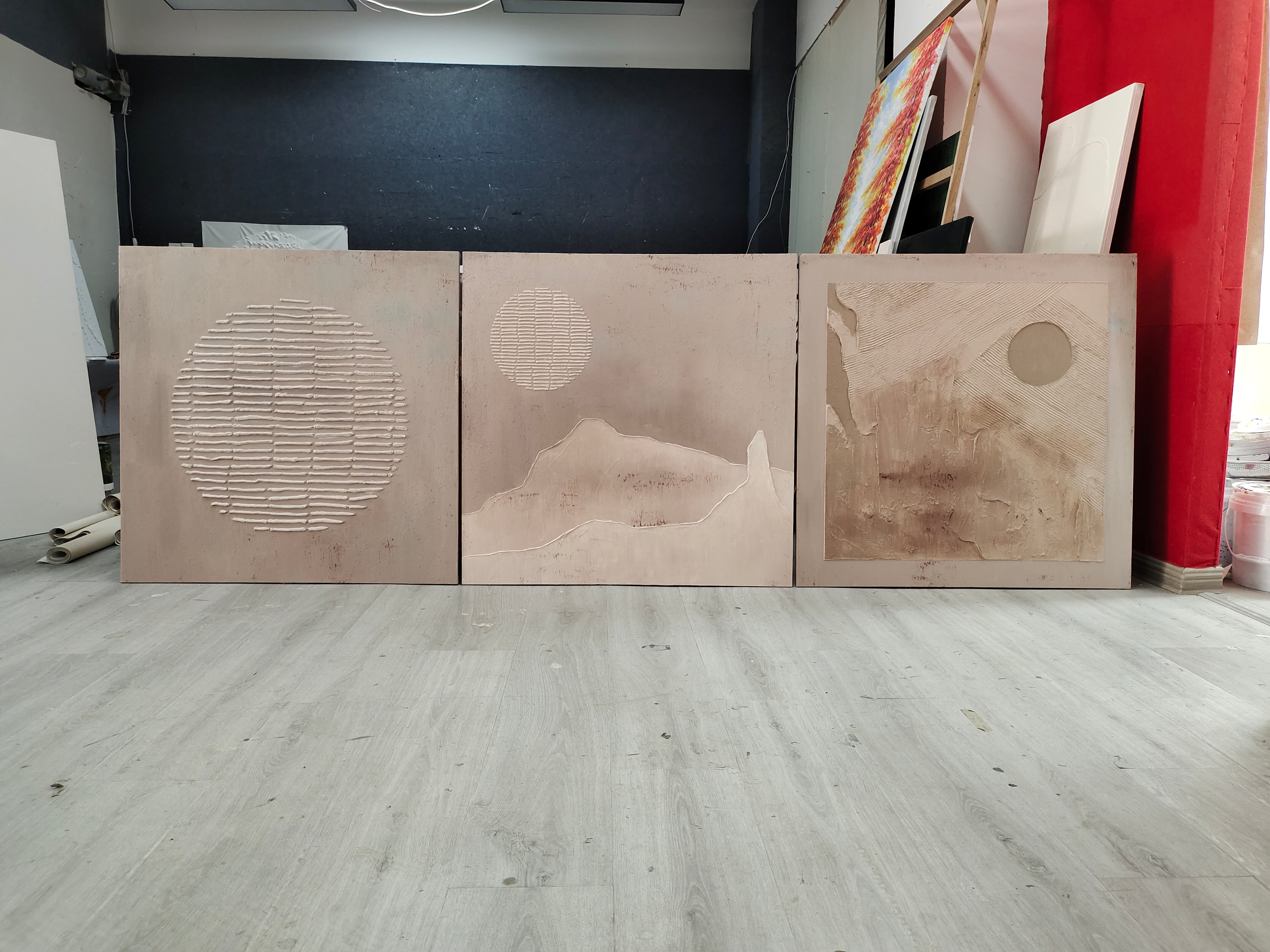 Abstract Painting Set Of 3 SP062 - Neutralighting