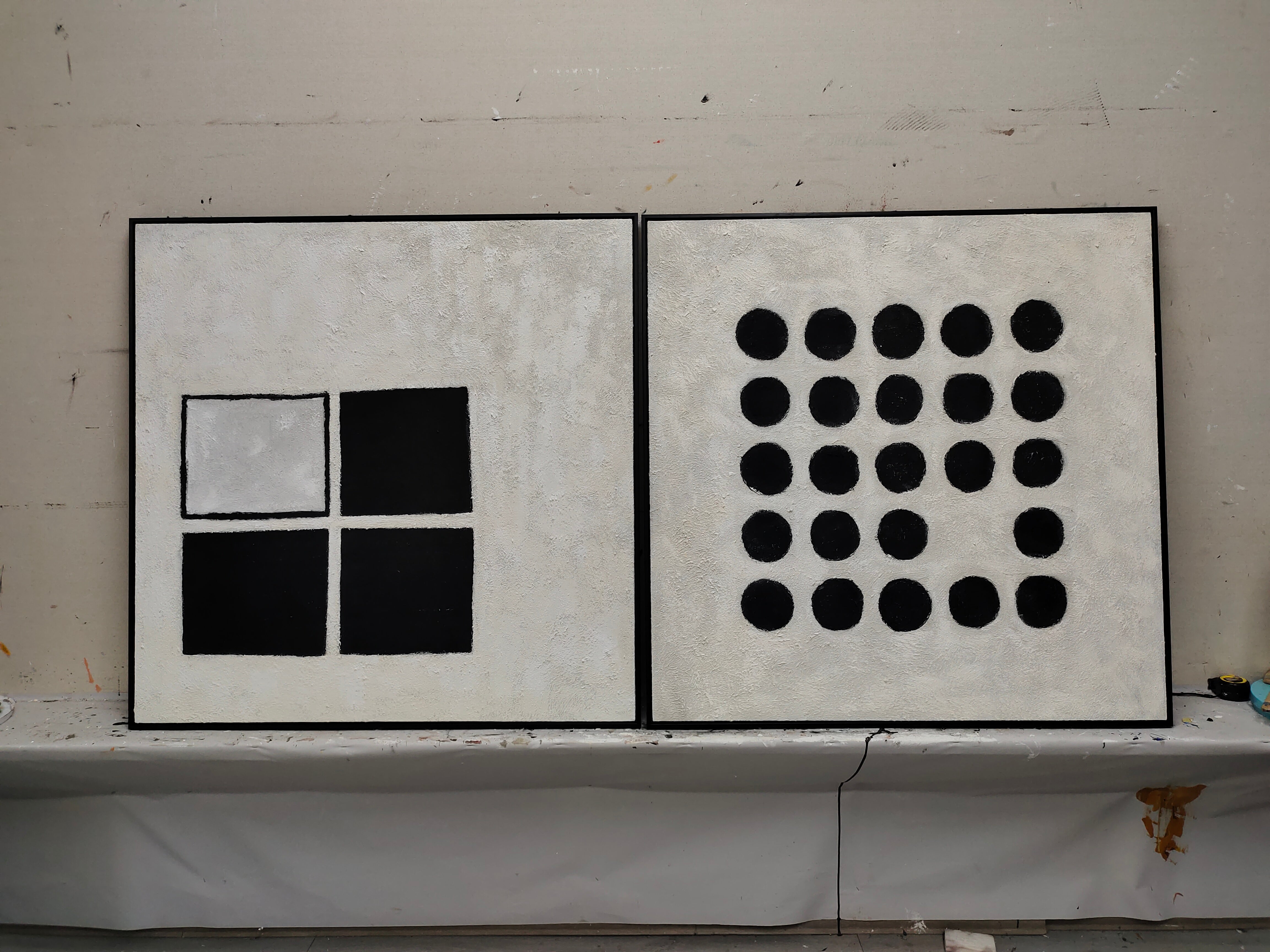 Wall Art Abstract Geometric Modern Serene