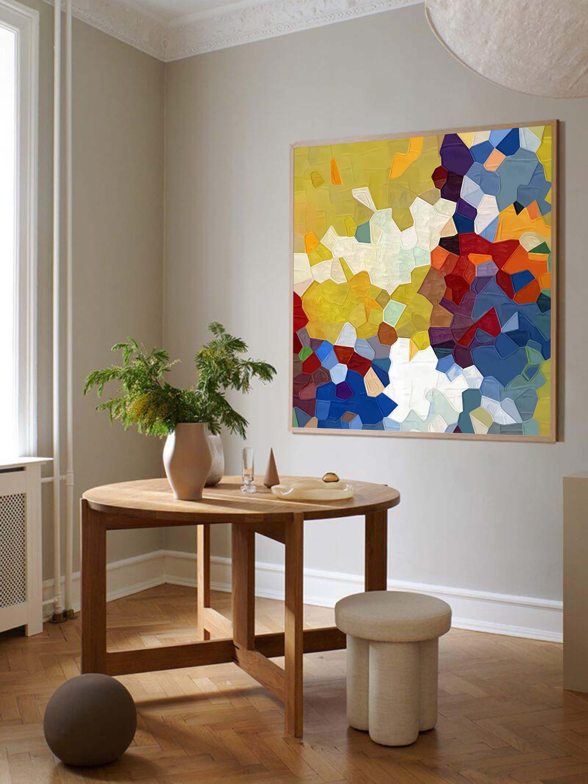 Abstract Canvas Art AB253 - Neutralighting