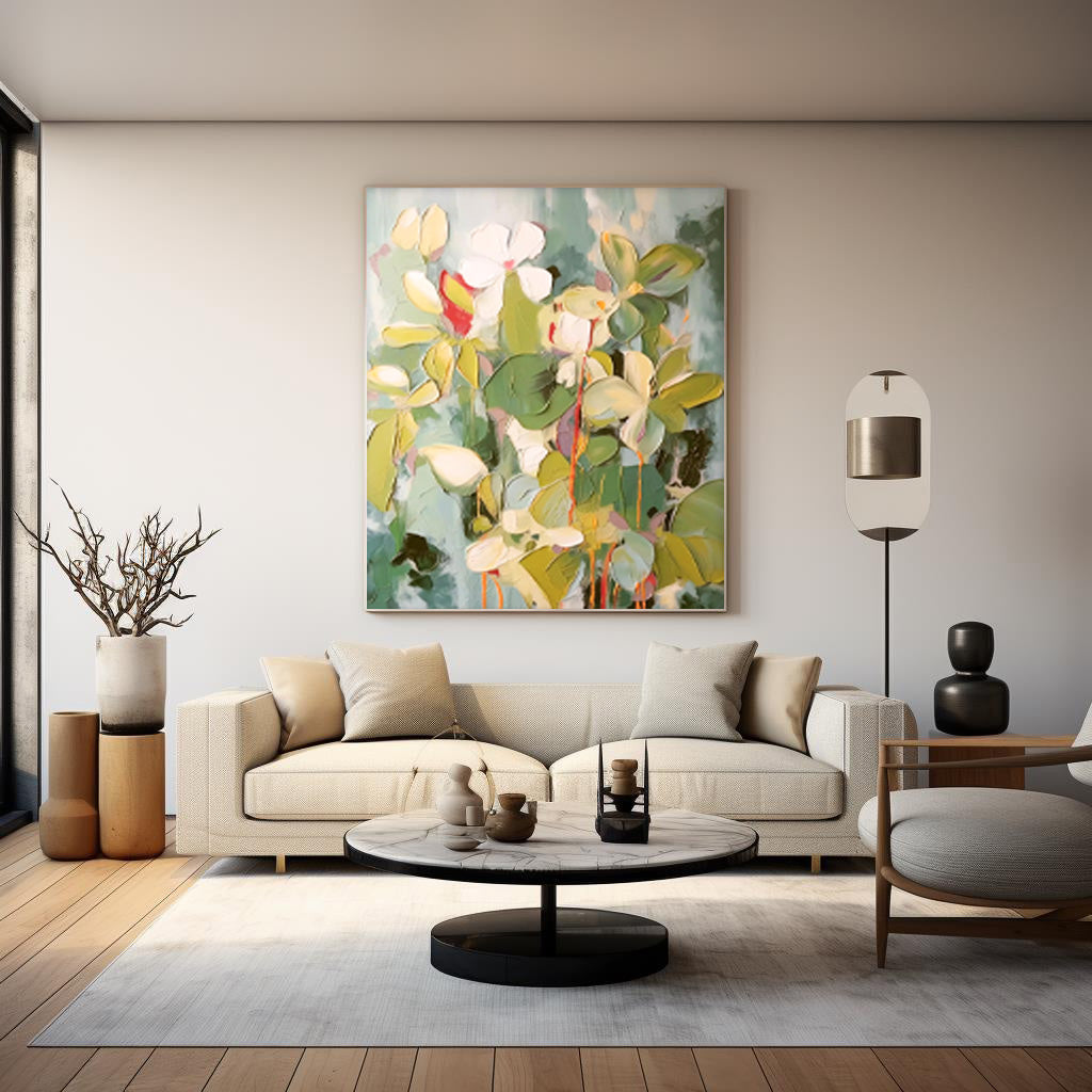 Wall Art Fresh Pale Petal Botanical Blossom