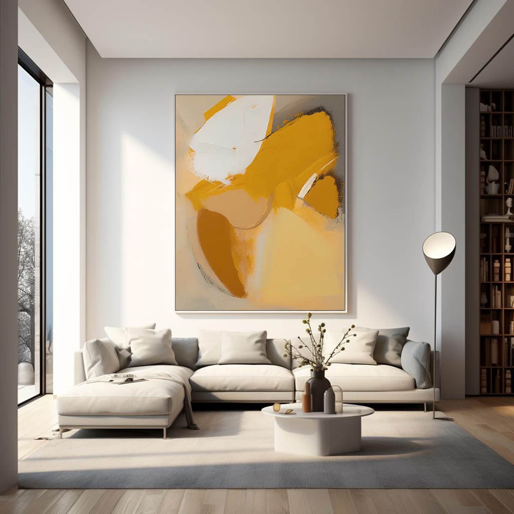 Wall Art Abstract Contemporary Neutral