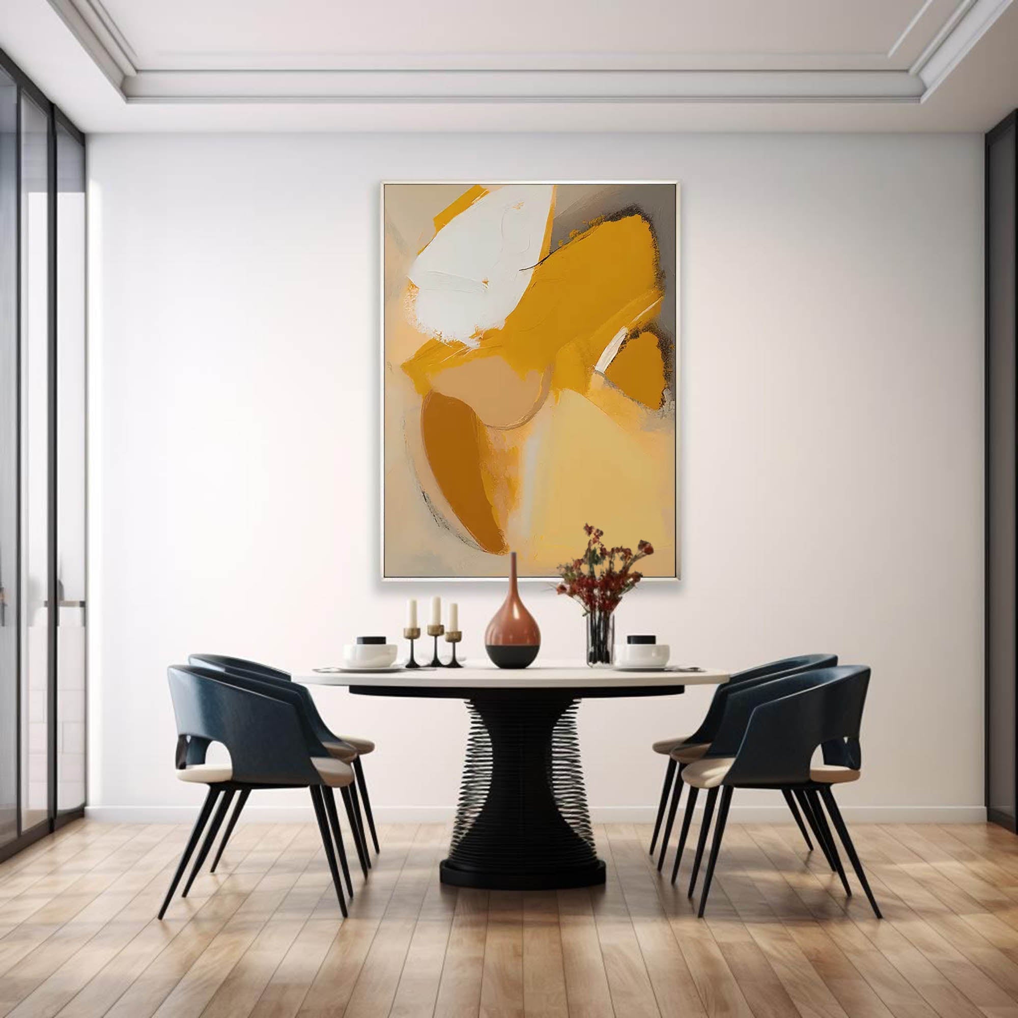 Wall Art Abstract Contemporary Neutral