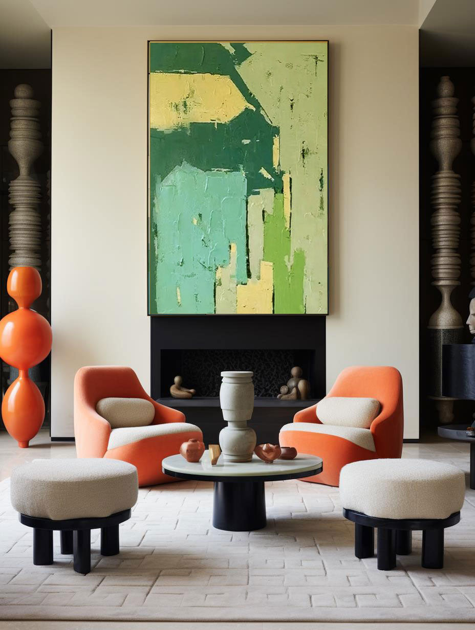 Wall Art Abstract Energetic Playful Modern