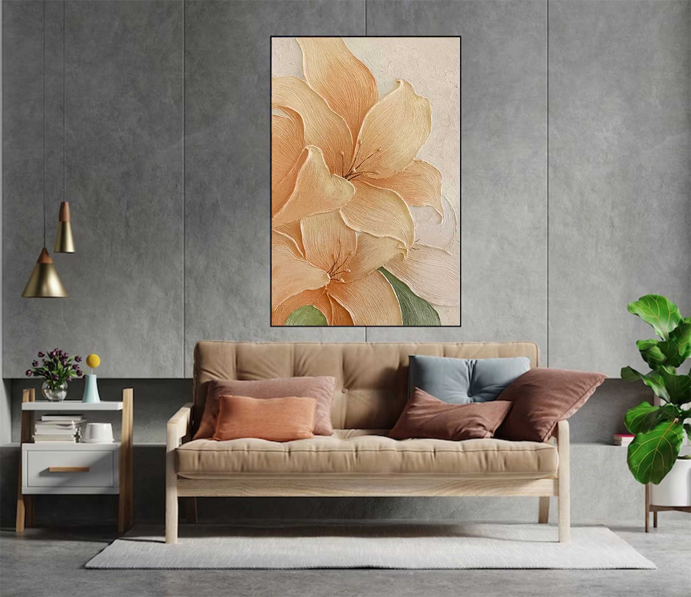 Flower Canvas Art FL010 - Neutralighting