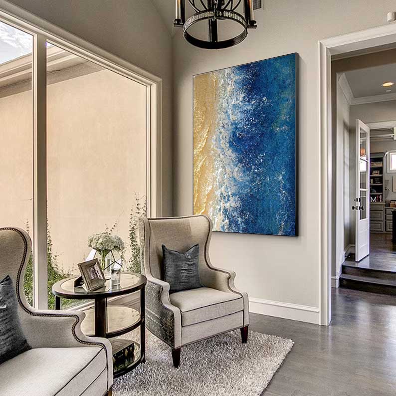 Wall Art Aerial Ocean Shoreline Seascape