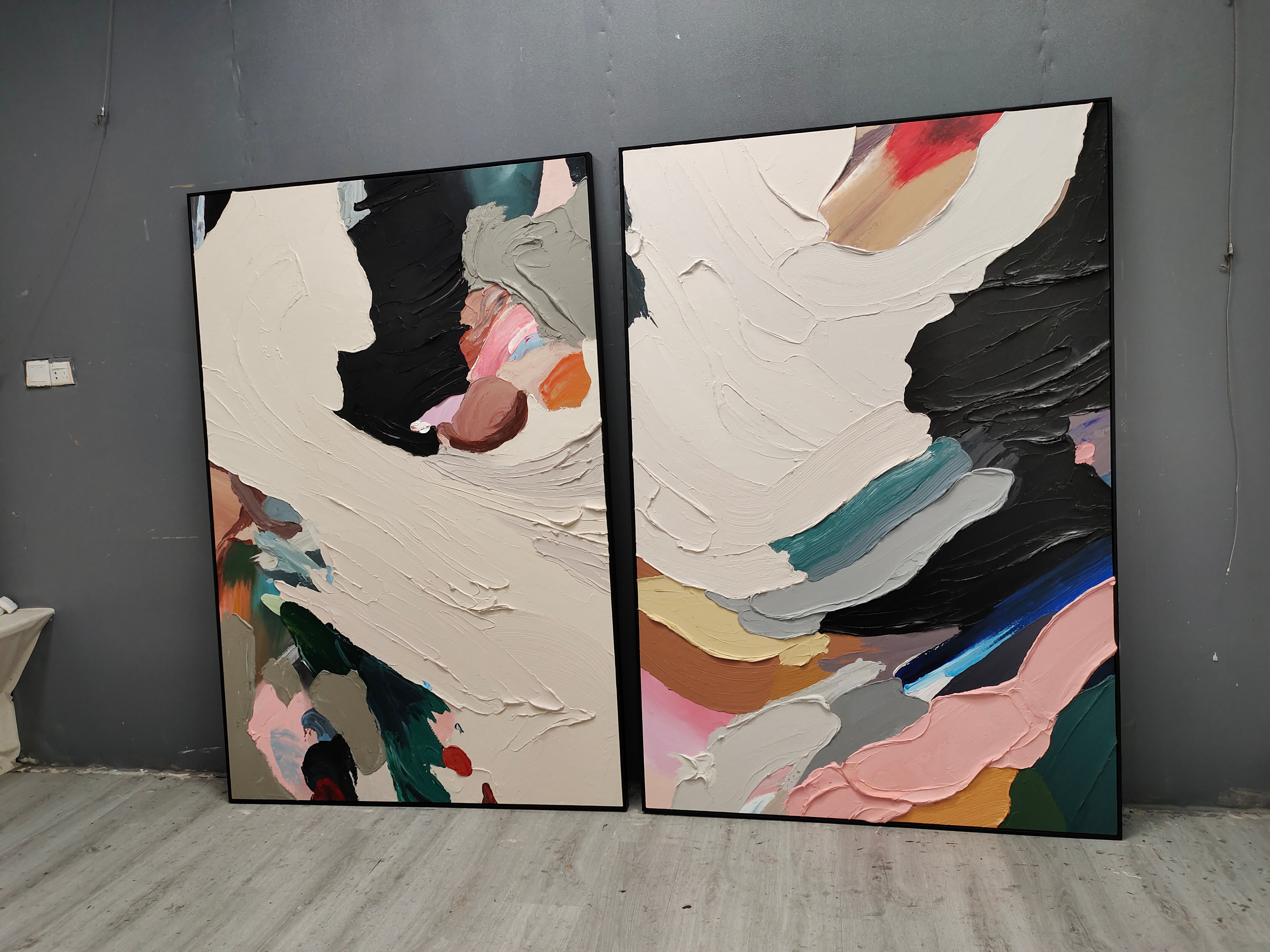 Wall Art Colorful Texture Energetic Modern