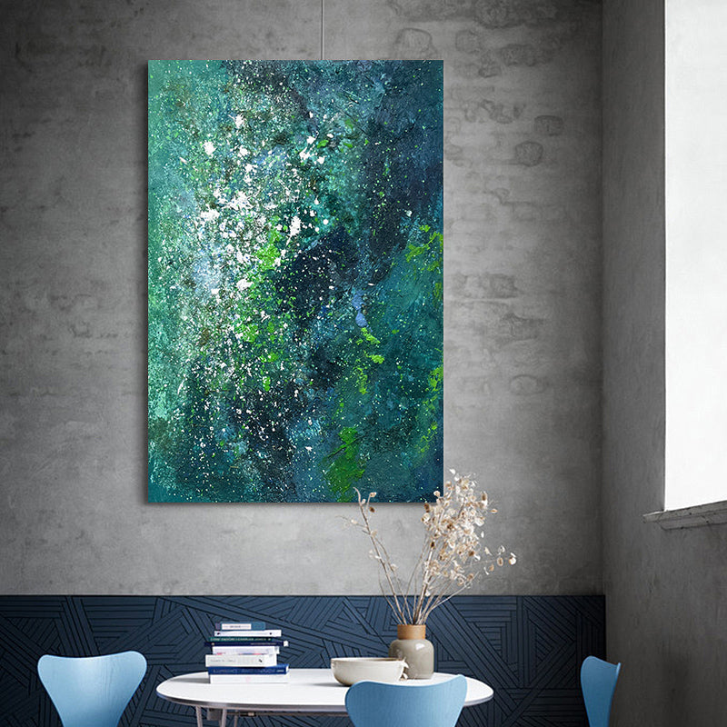 Wall Art Abstract Gradient Green Layer