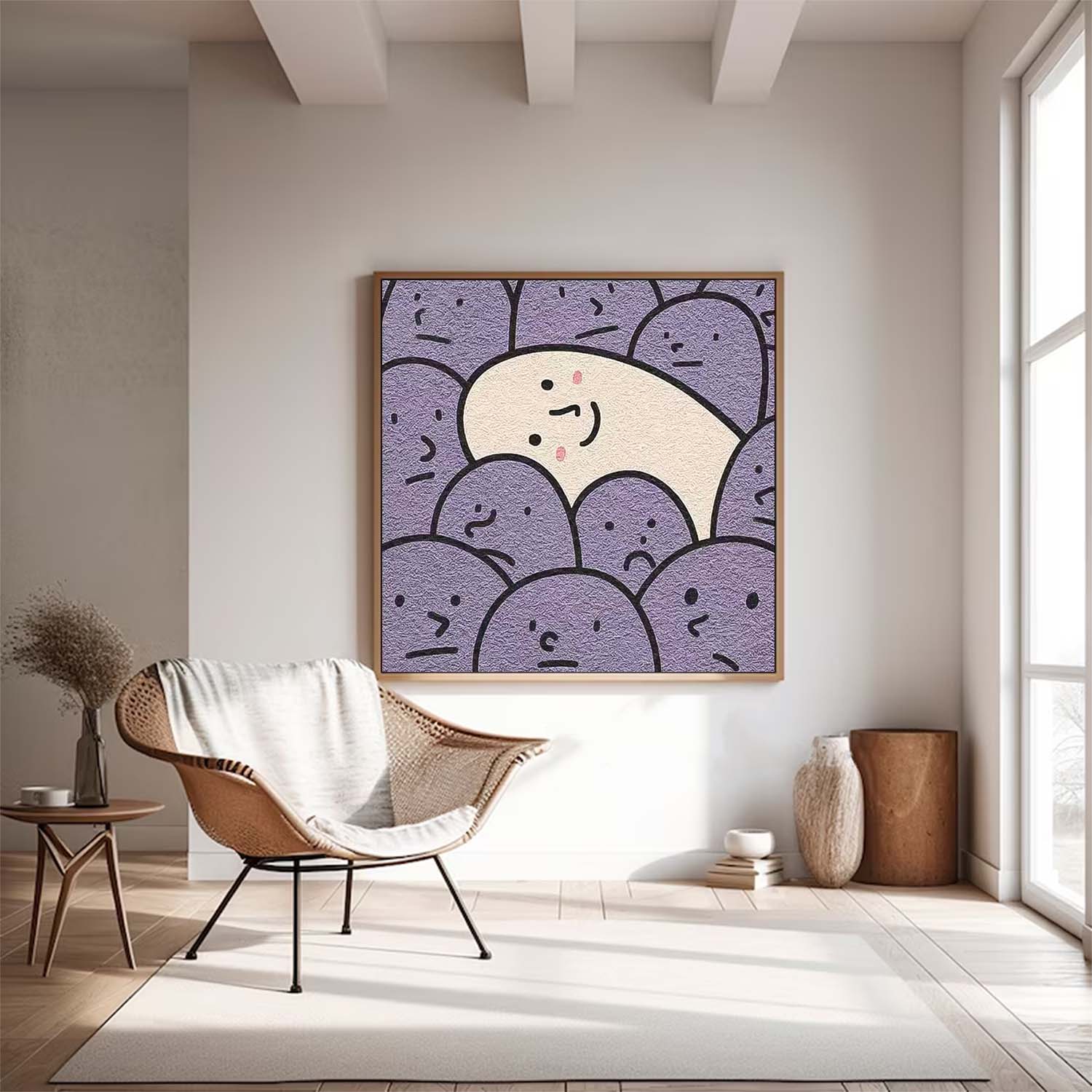 Wall Art Minimalist Energetic Painterly Vibrant
