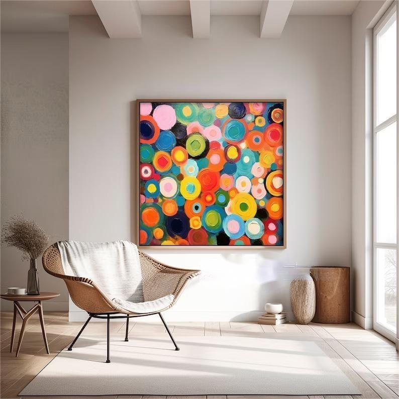 Wall Art Multicolor Abstract Playful Energetic