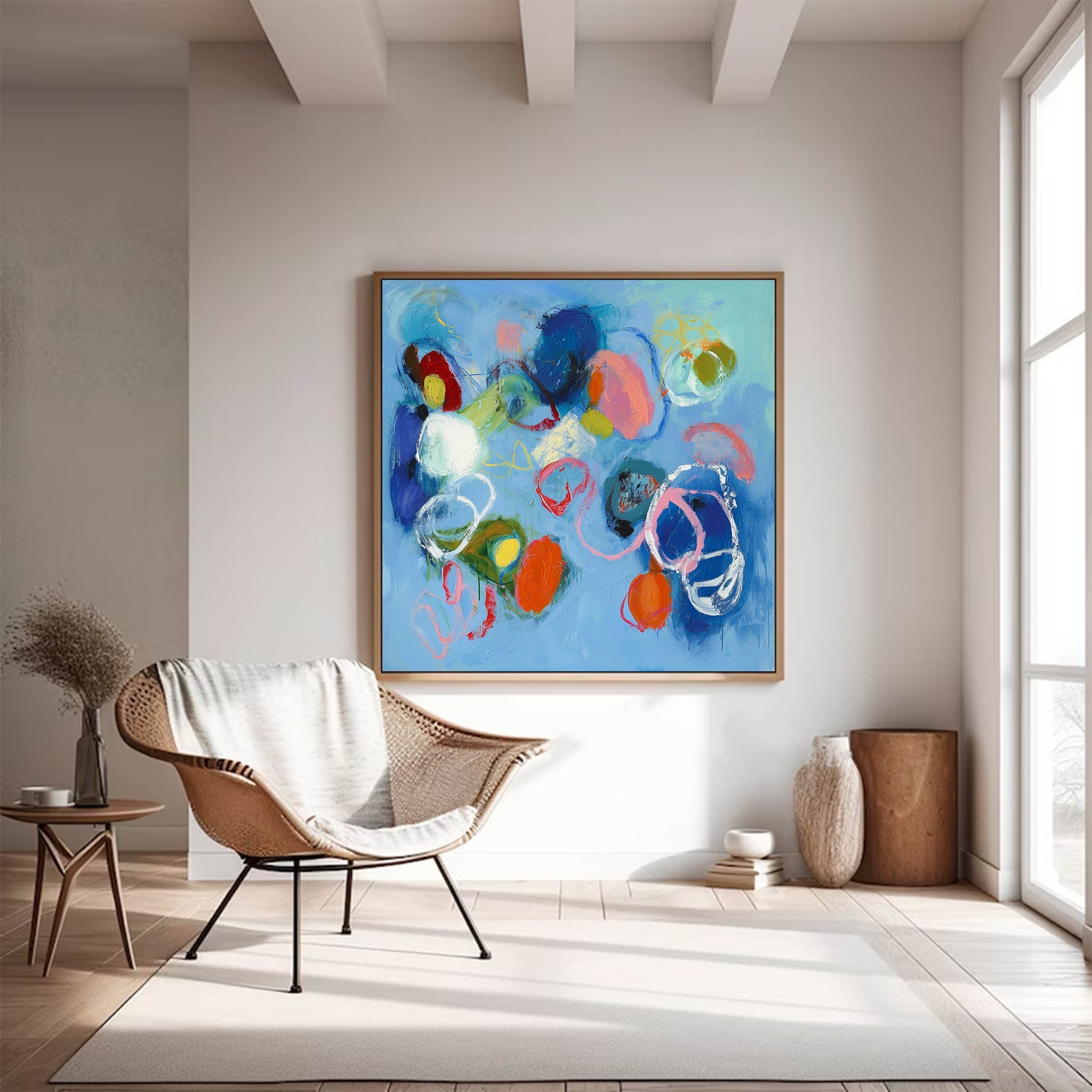Wall Art Abstract Contemporary Minimalist Color Pop