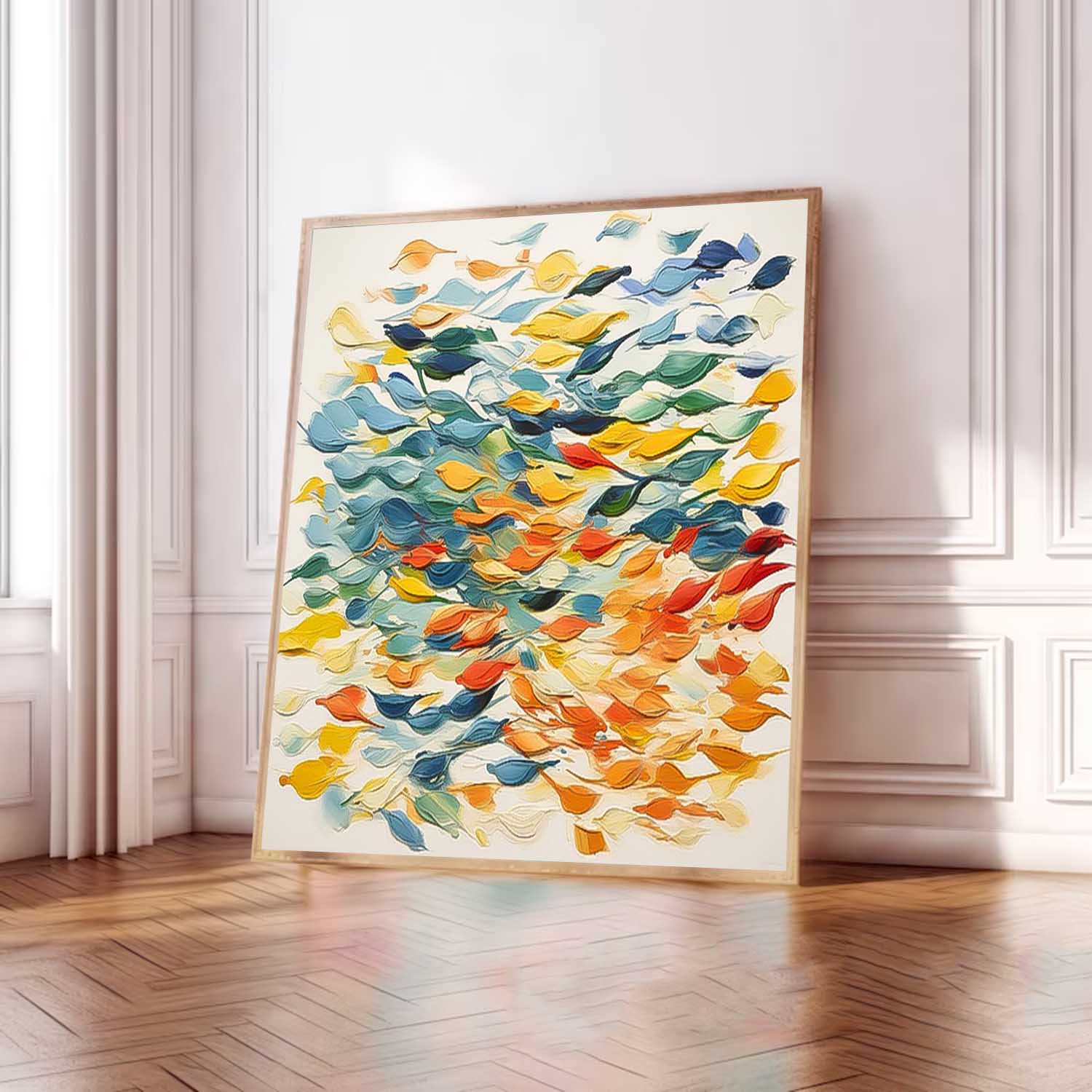 Wall Art Abstract Cheerful Lively Modern Painterly