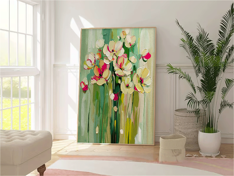 Wall Art Flower Still Life Lively Warm Pop