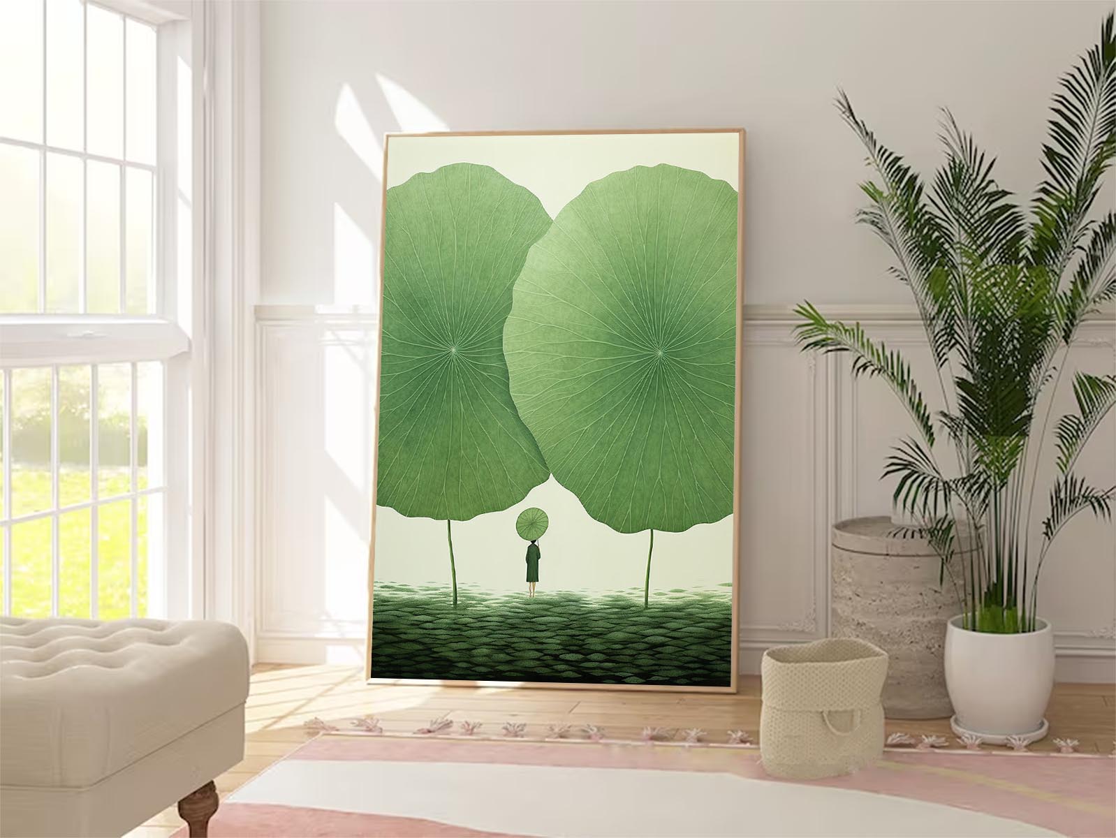 Wall Art Flower Oriental Serene Meditative