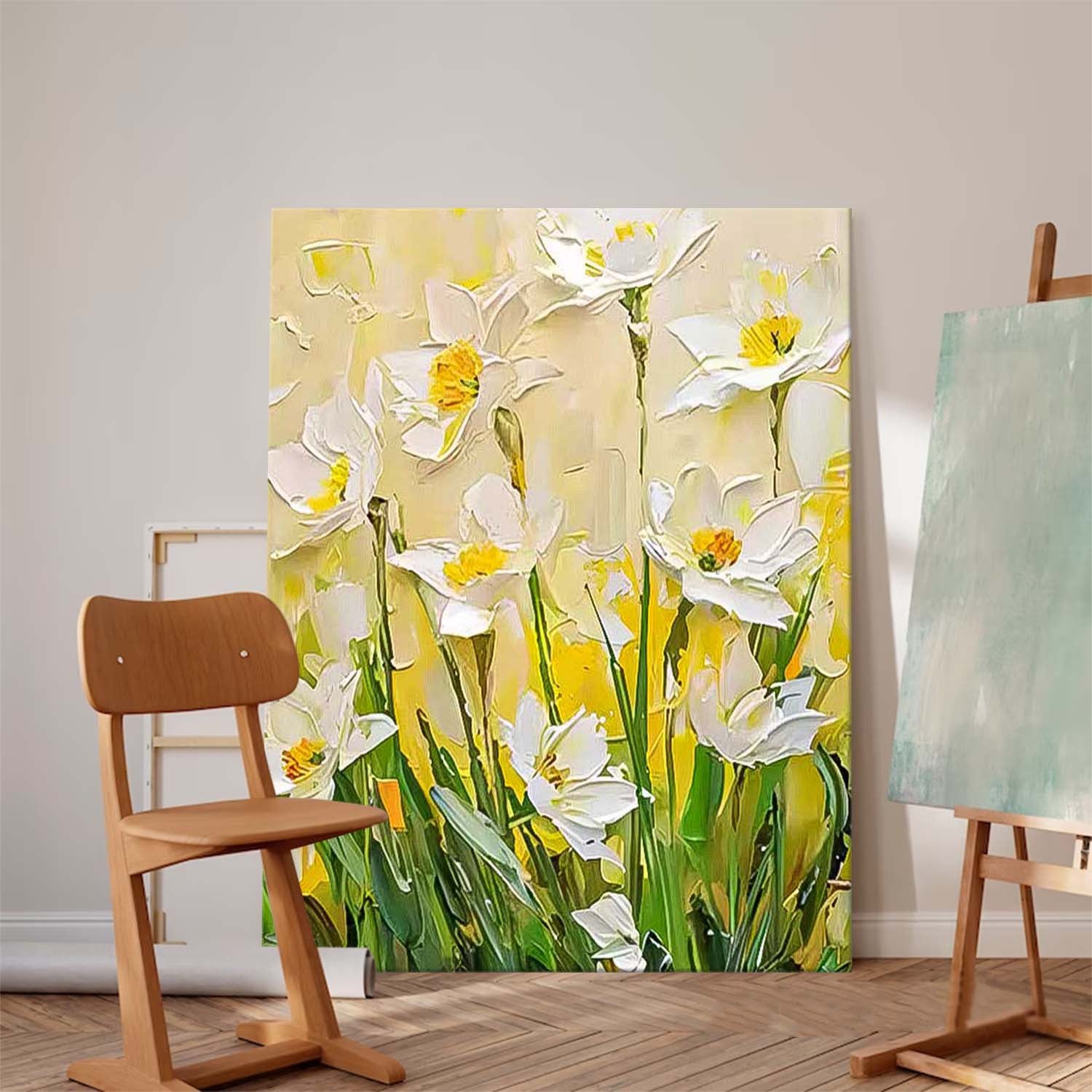 Wall Art Impressionist Flower Vibrant Cheerful