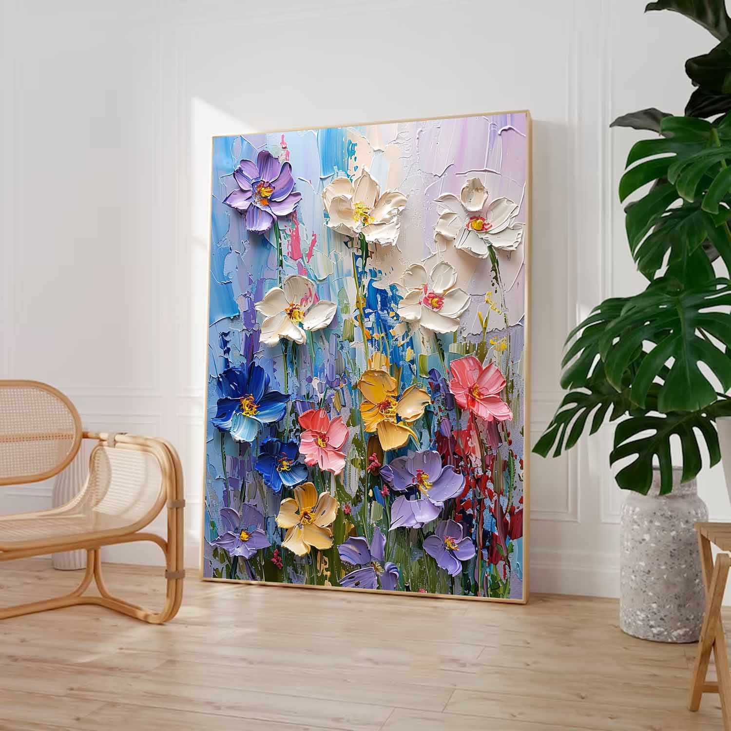 Wall Art Floral Serene Contemplative Elegant