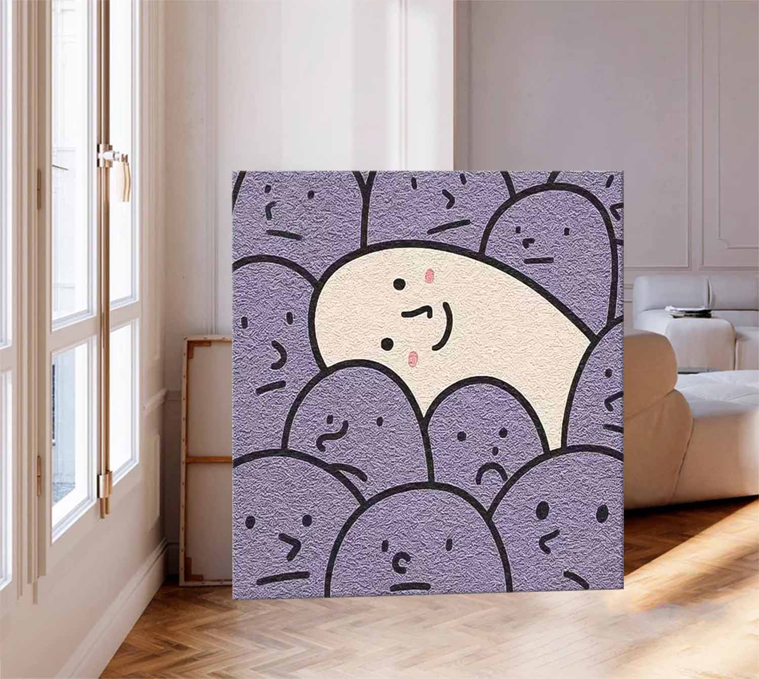 Wall Art Minimalist Energetic Painterly Vibrant