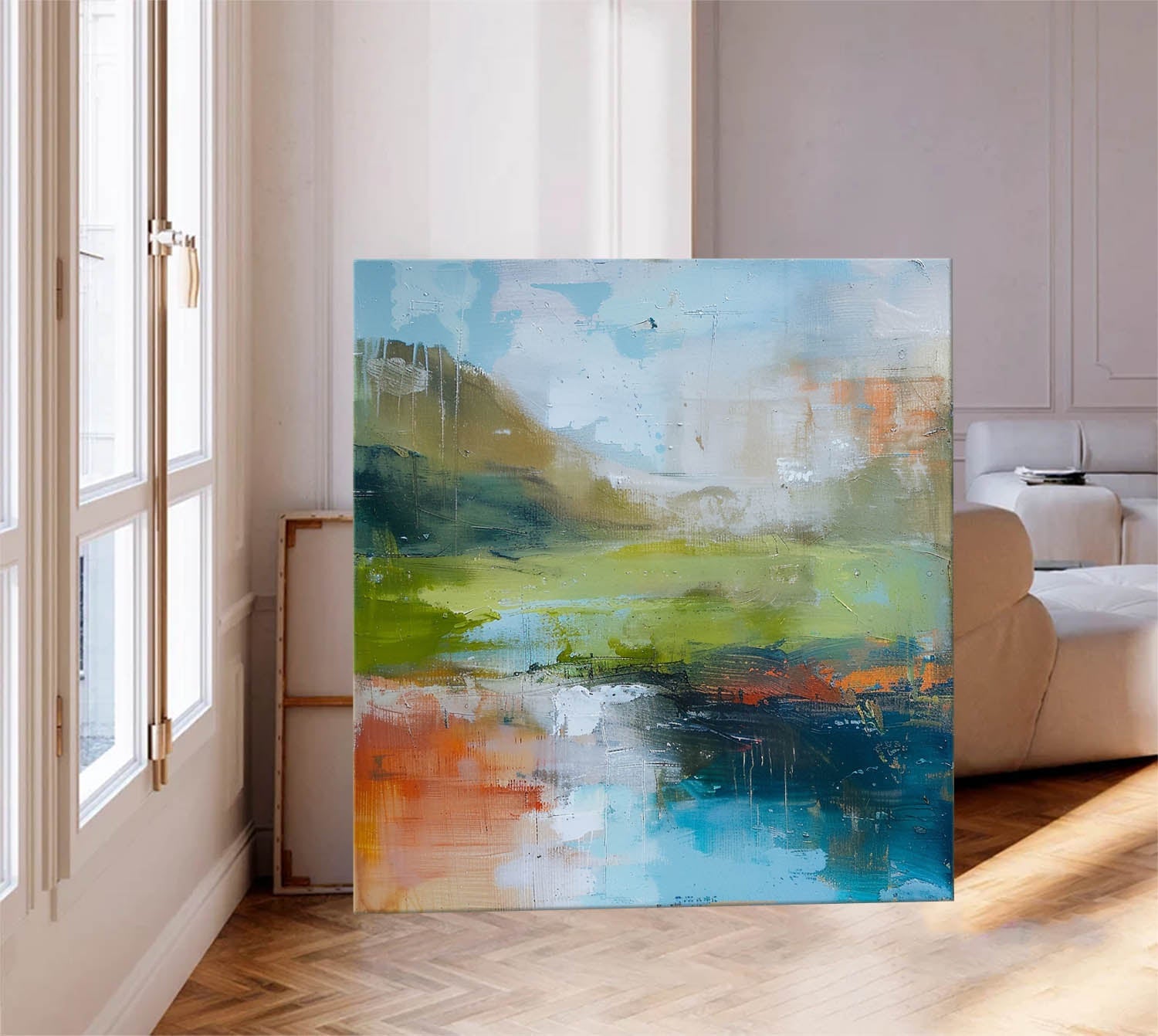 Wall Art Abstract Landscape Impressionist Impasto