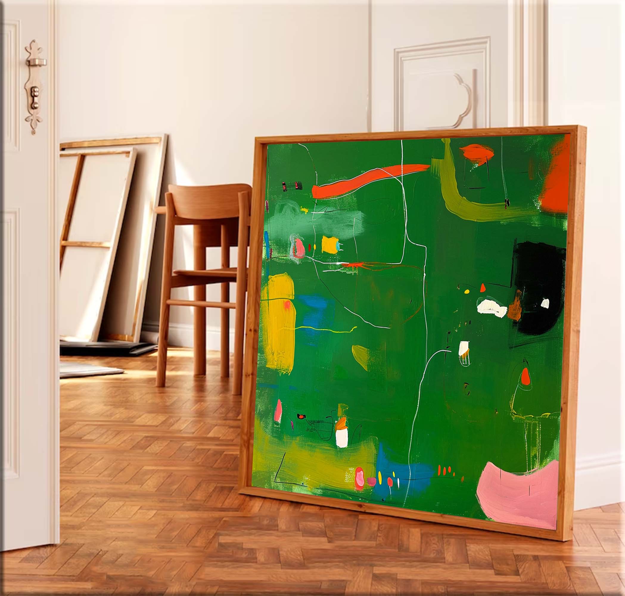 Wall Art Energetic Lively Modern Abstract