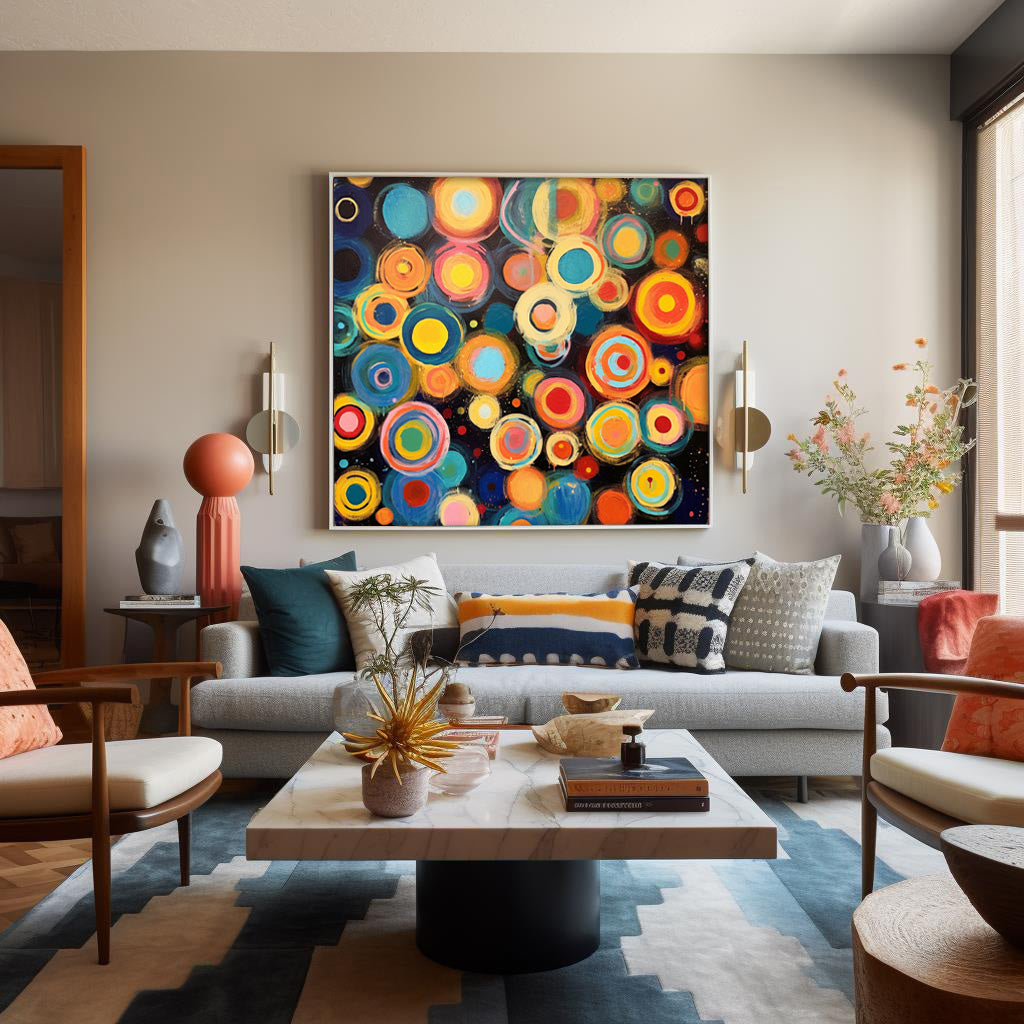 Wall Art Vibrant Abstract Vibrant Multicolor