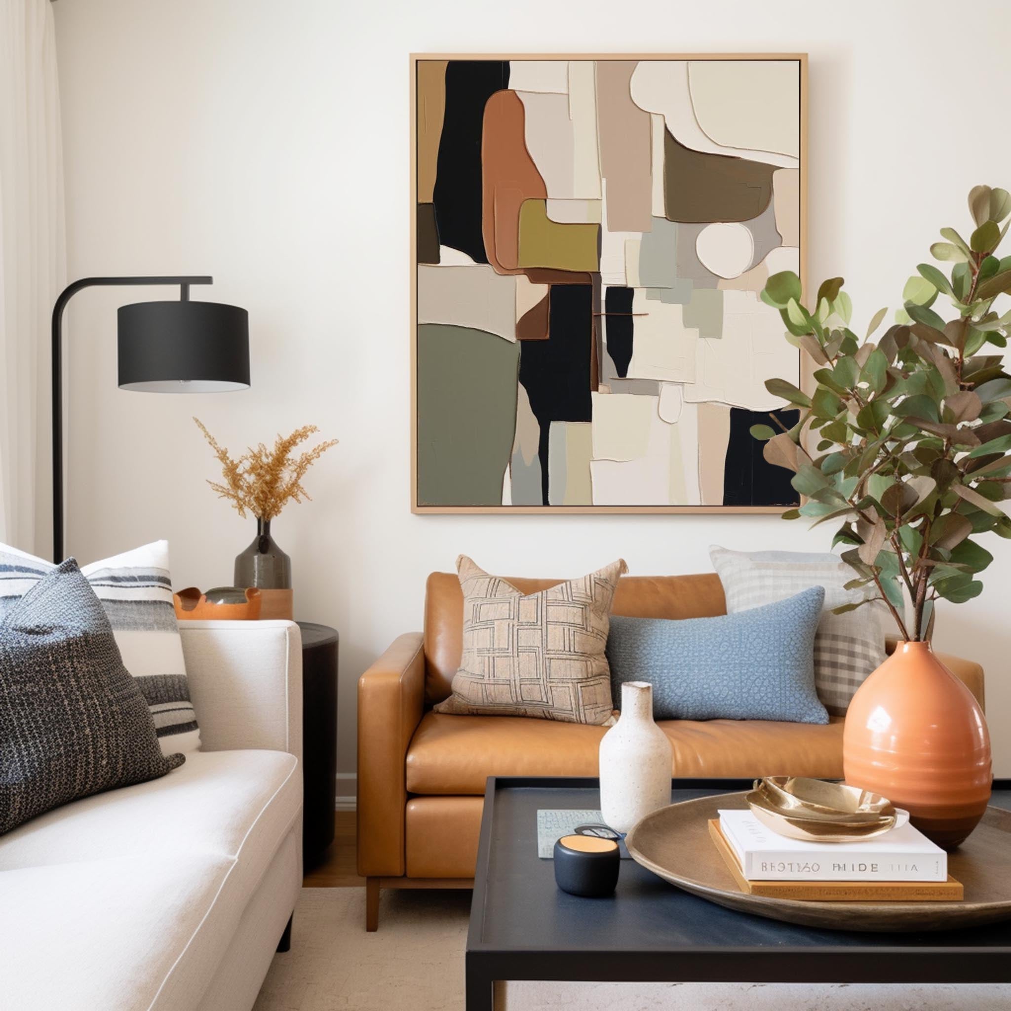 Wall Art Elegant Neutral Abstract Serene