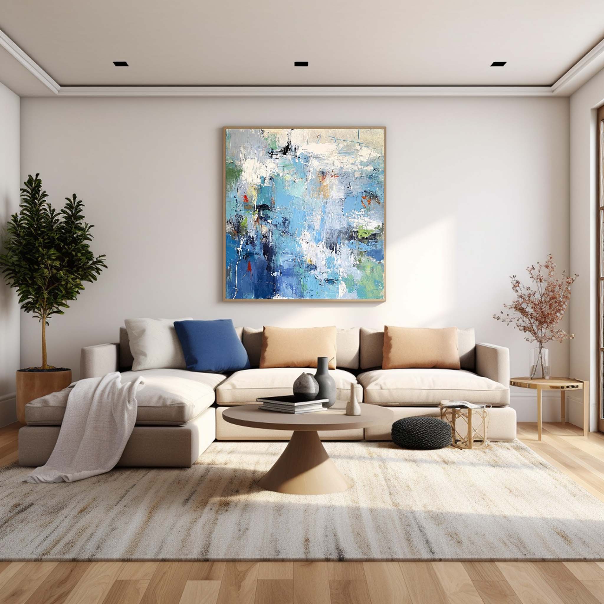 Wall Art Serene Calm Coastal Abstract