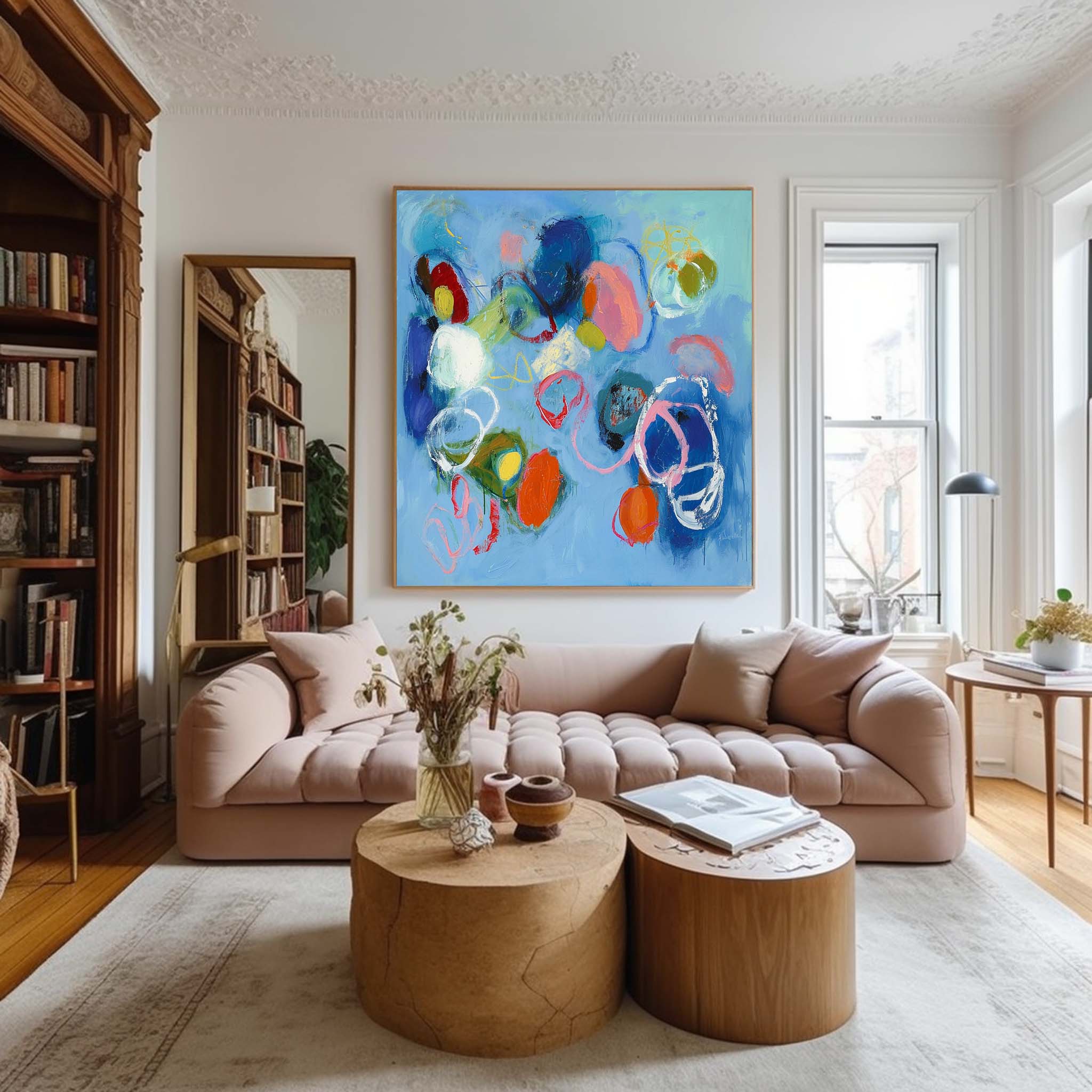 Wall Art Abstract Contemporary Minimalist Color Pop