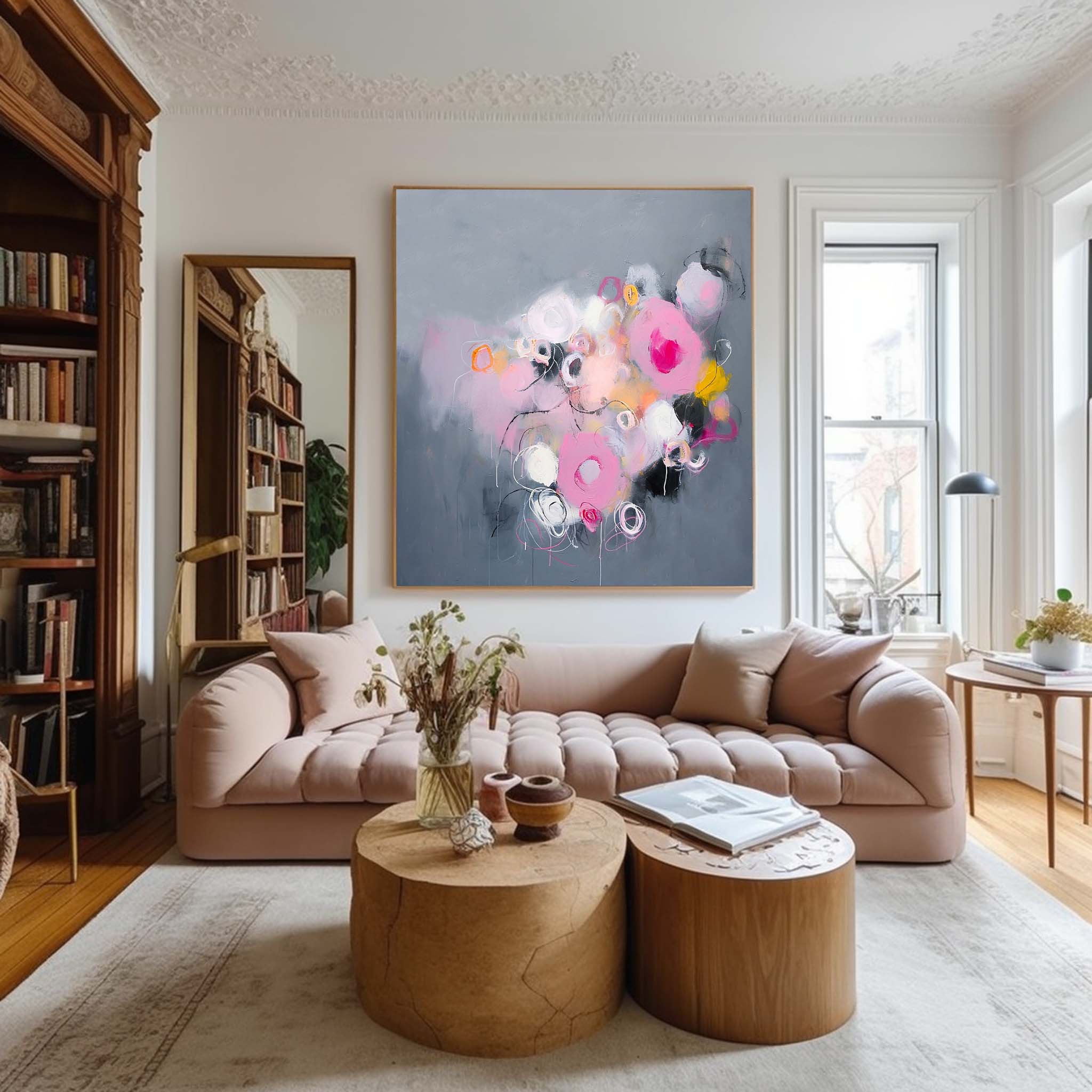 Wall Art Edgy Grungy Colorful Abstract Pop