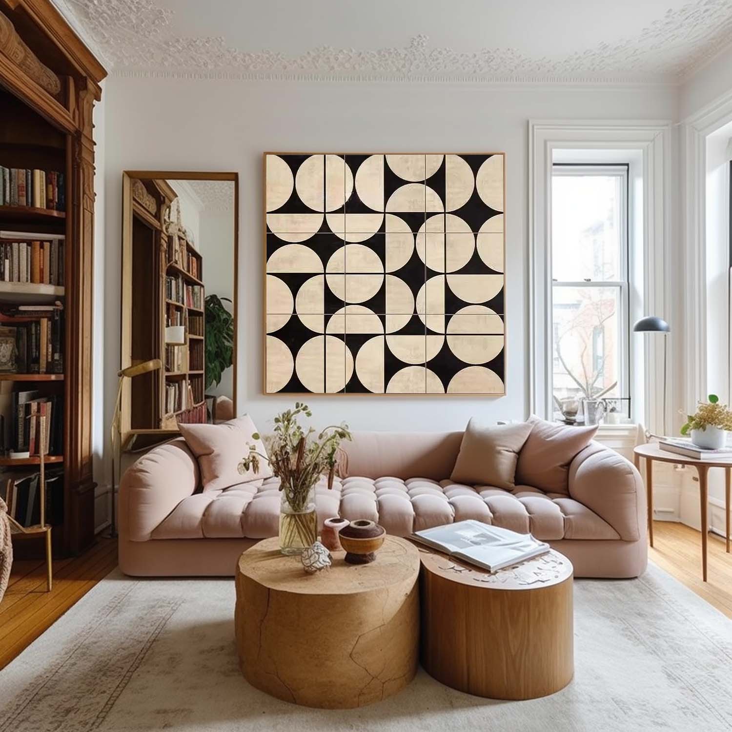 Wall Art Tile Pattern Minimalist Precise Elegant