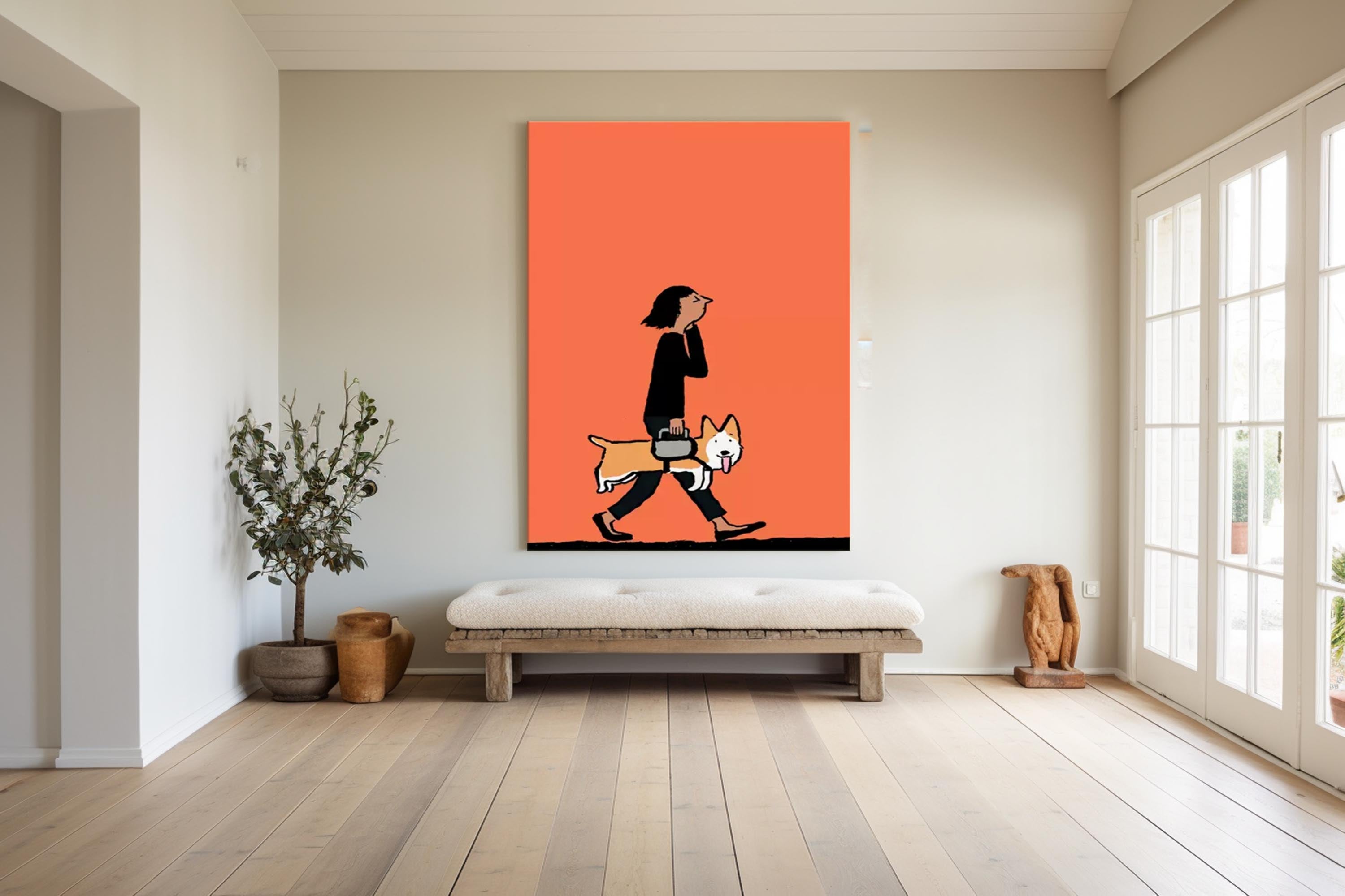 Wall Art Abstract Playful Energetic Pet Pop