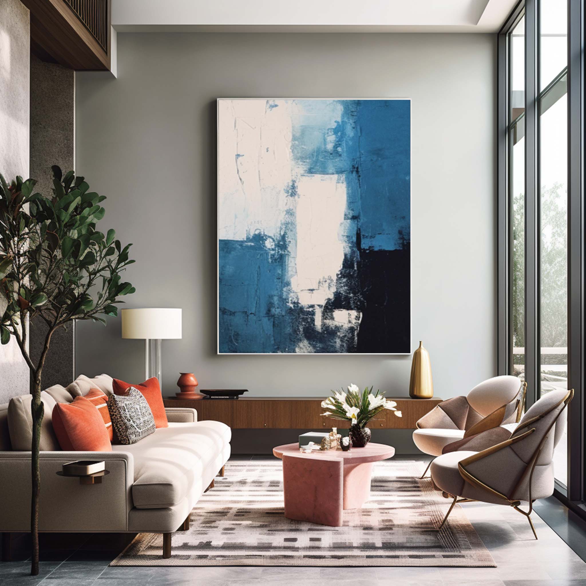 Wall Art Serene Calm Abstract Wabi-Sabi