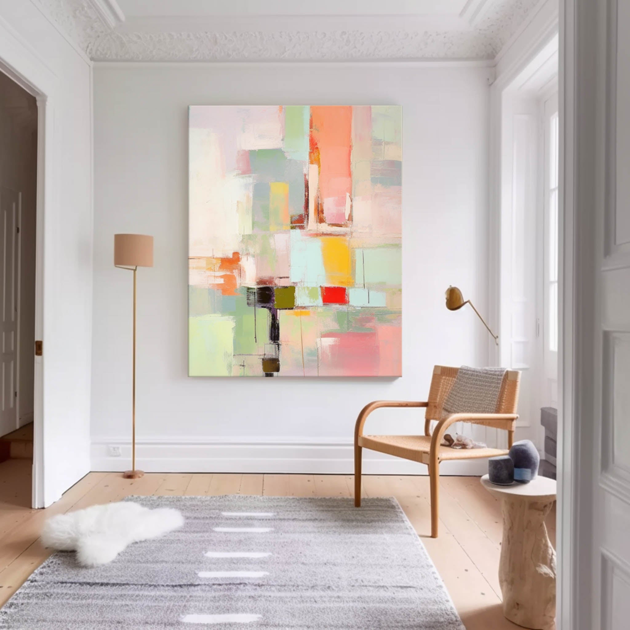 Wall Art Modern Organic Geometric Abstract