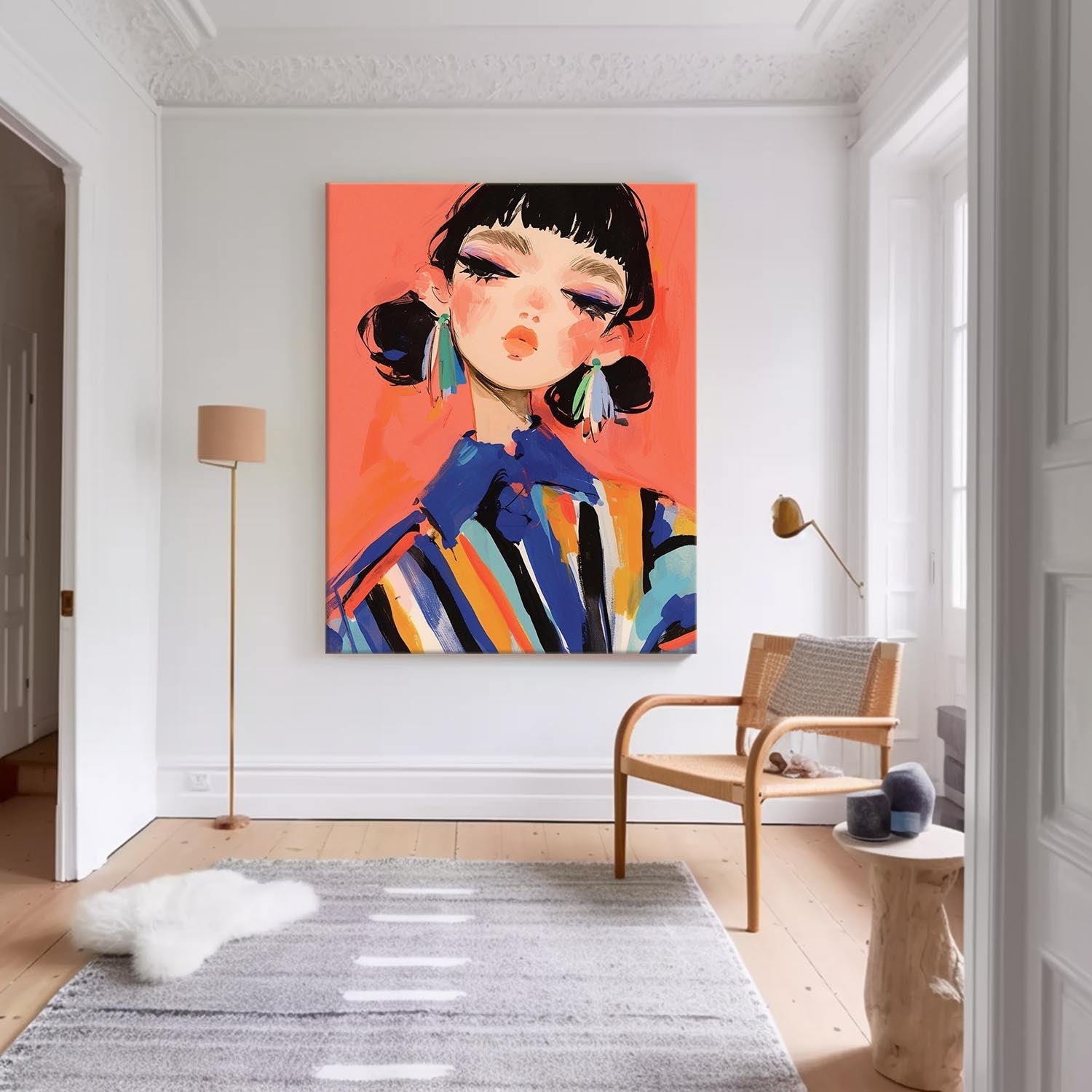 Wall Art Vibrant People Fashion Playful