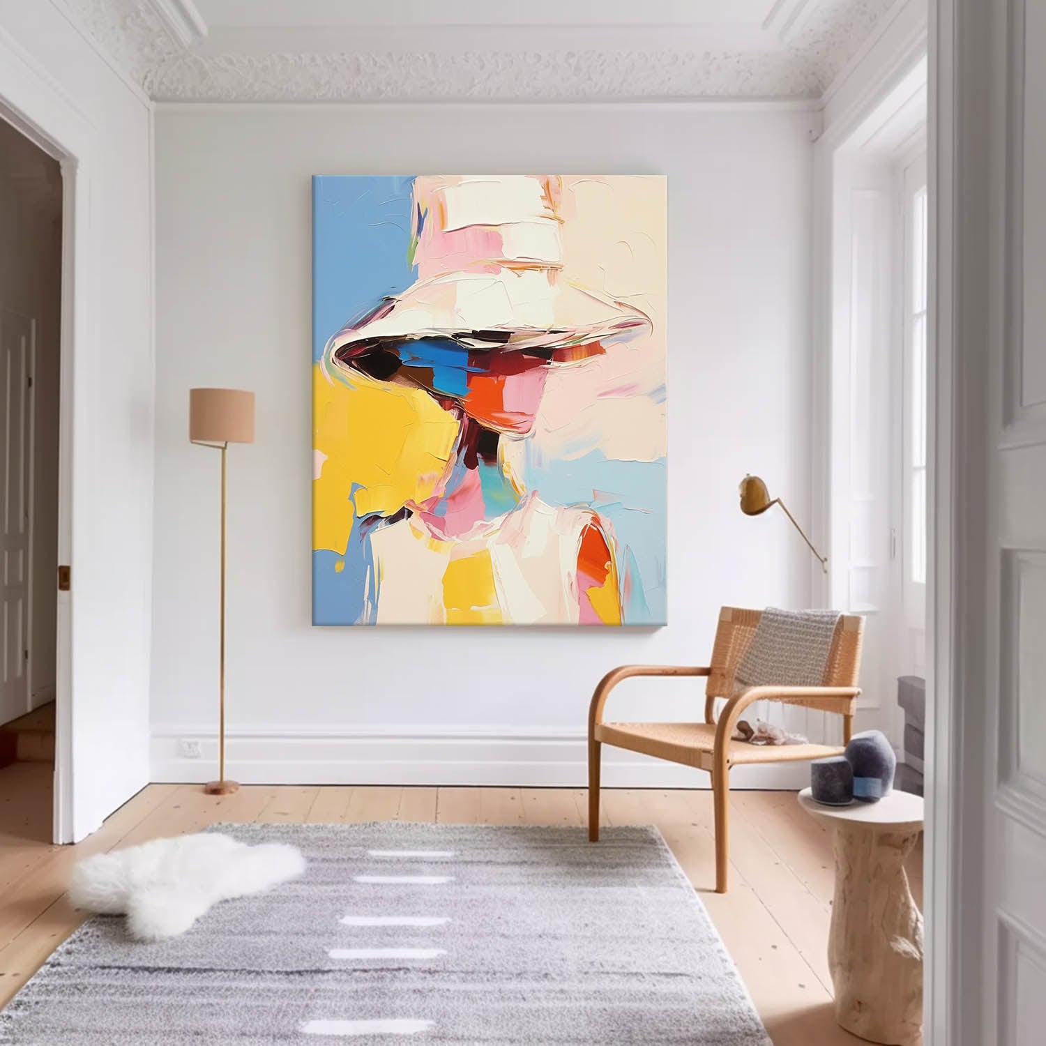 Wall Art Impasto People Elegant Emotional Abstract