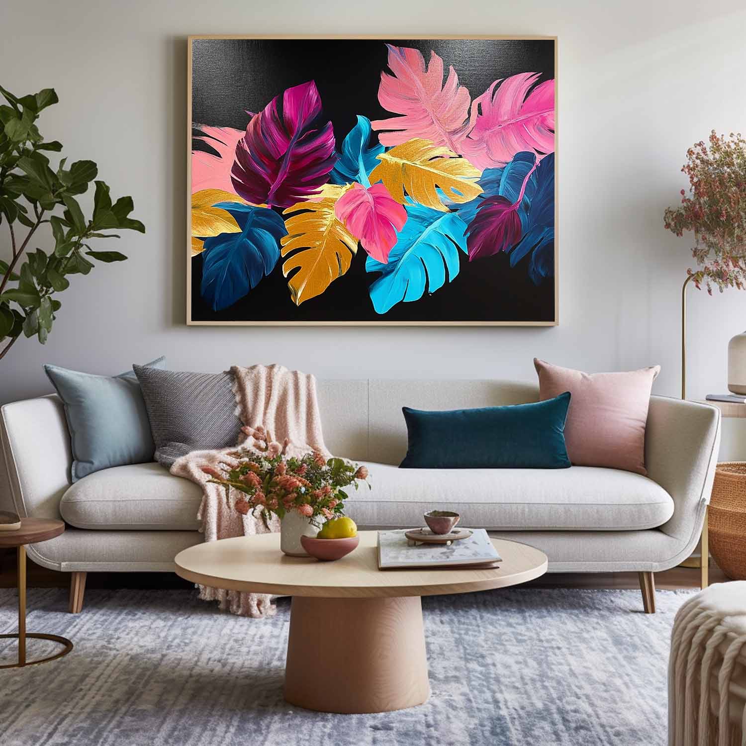 Wall Art Flower Leaf Branch Artistic
