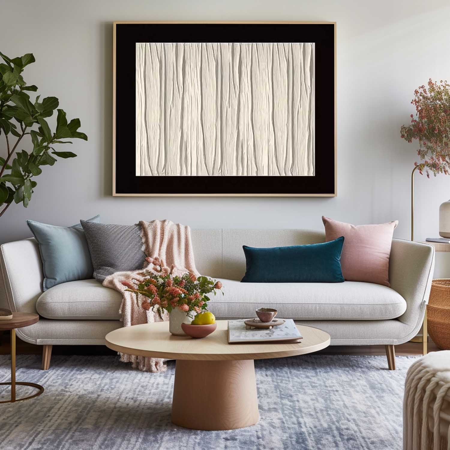 Wall Art Vertical Minimalist Abstract Nature Zen