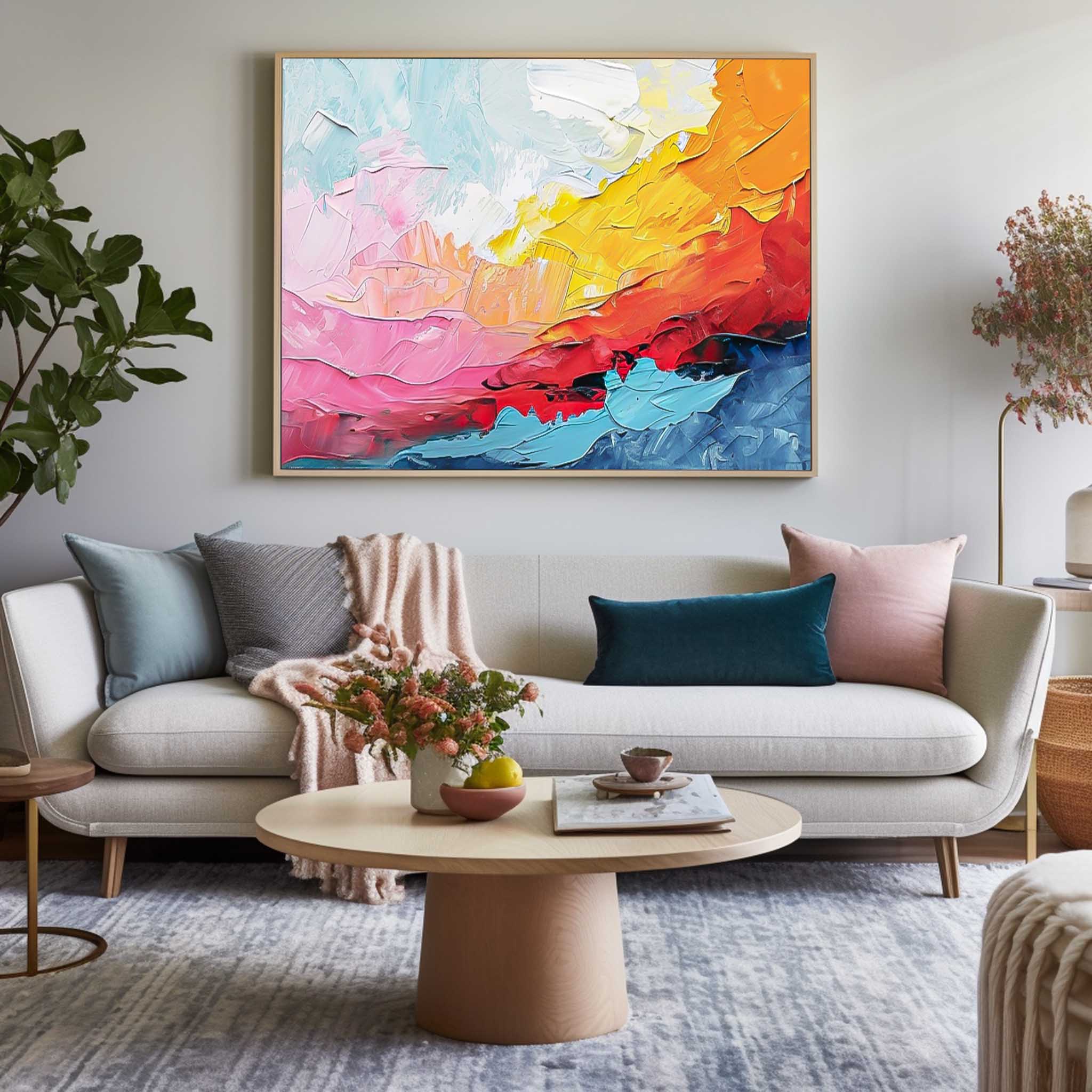 Wall Art Abstract Bold Color Pop Contemporary