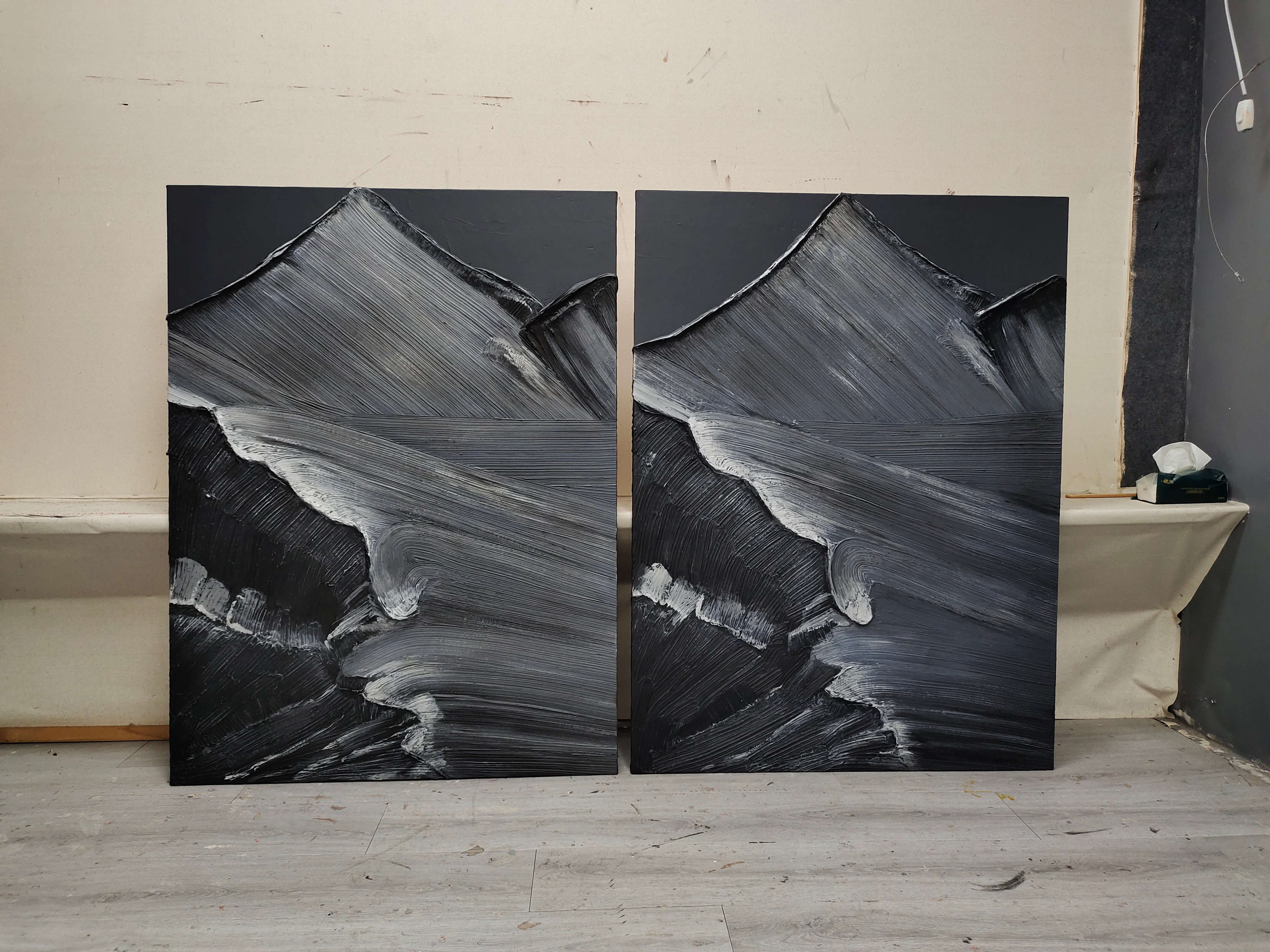 Plaster Art Texture Painting SG040 - Neutralighting