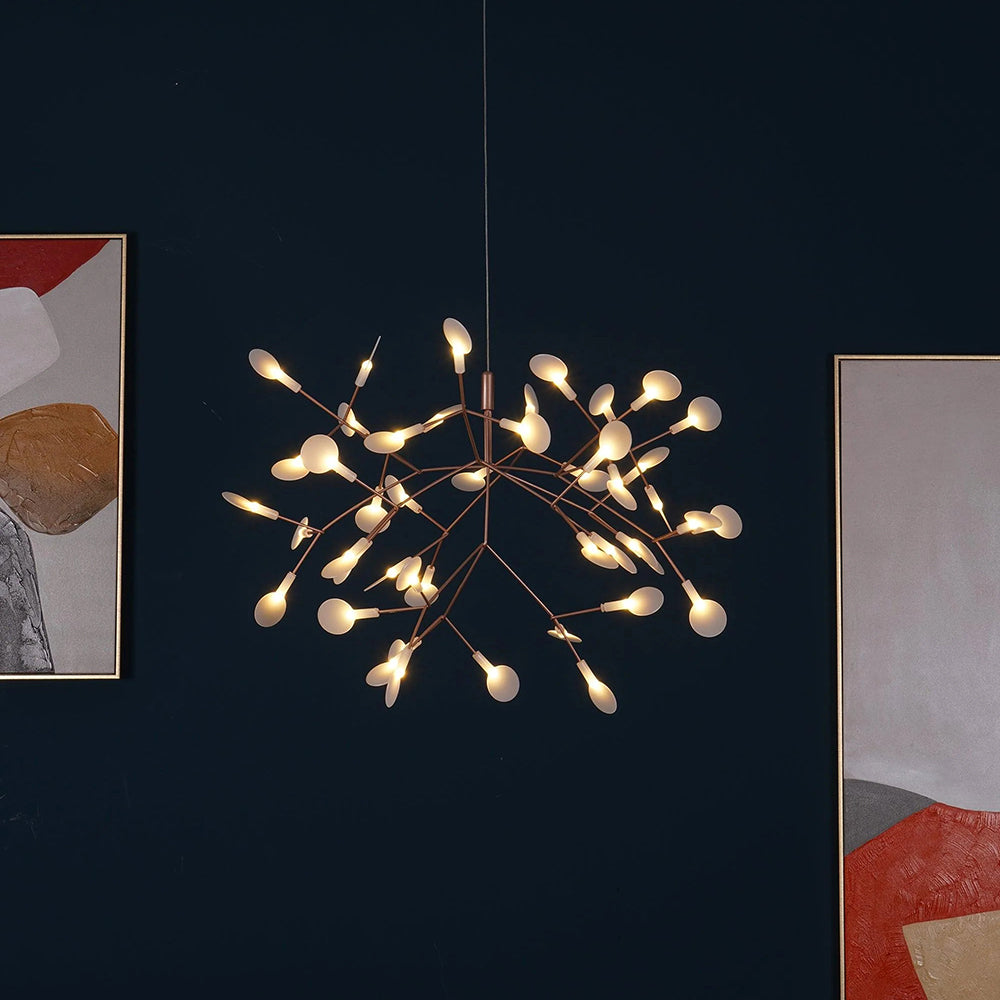 Lior Unique Sputnik Art Deco Firefly Chandelier. Living Room/ Bedroom - Neutralighting