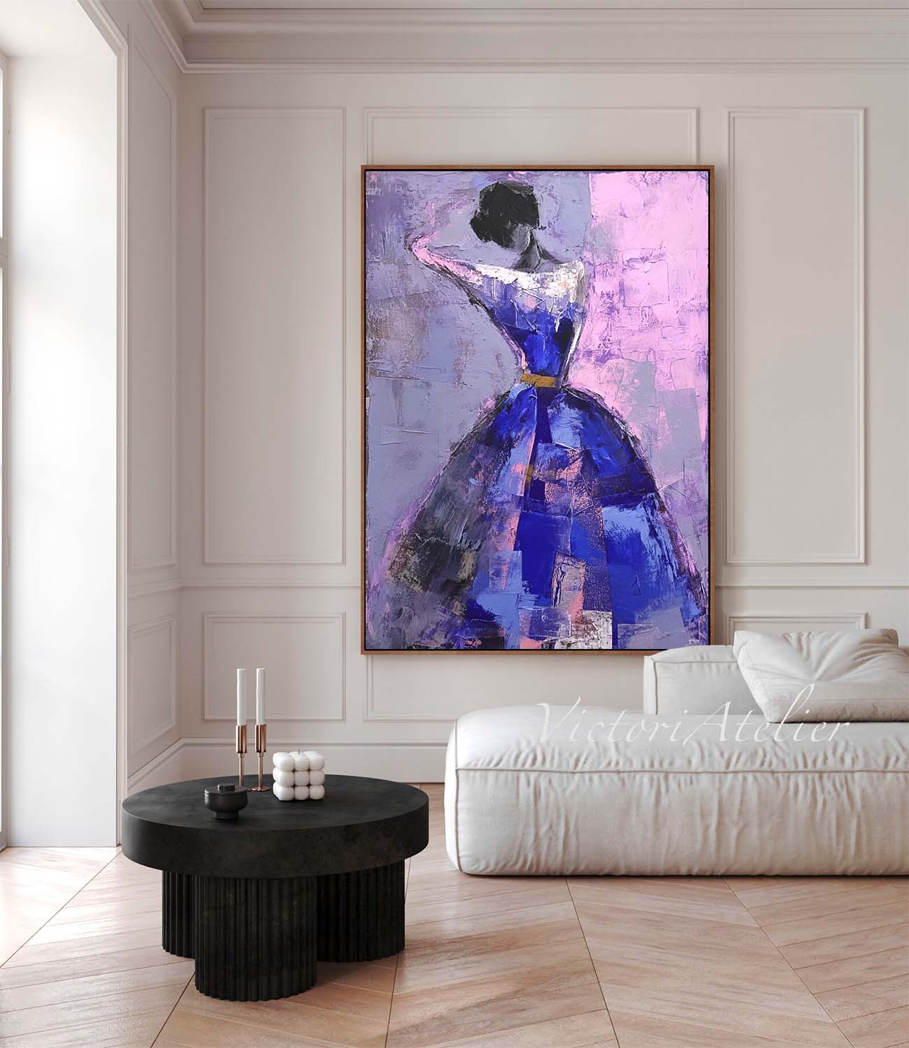 Wall Art Impasto People Sophisticated Mysterious