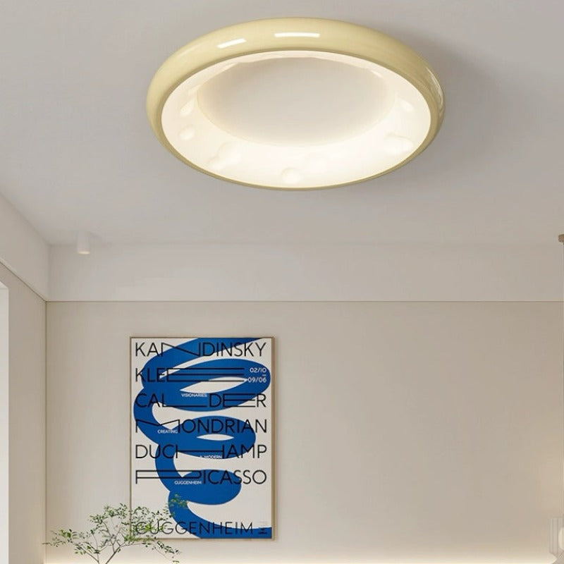 Arisha Modern LED Flush Mount Ceiling Light Metal White Bedroom - Neutralighting