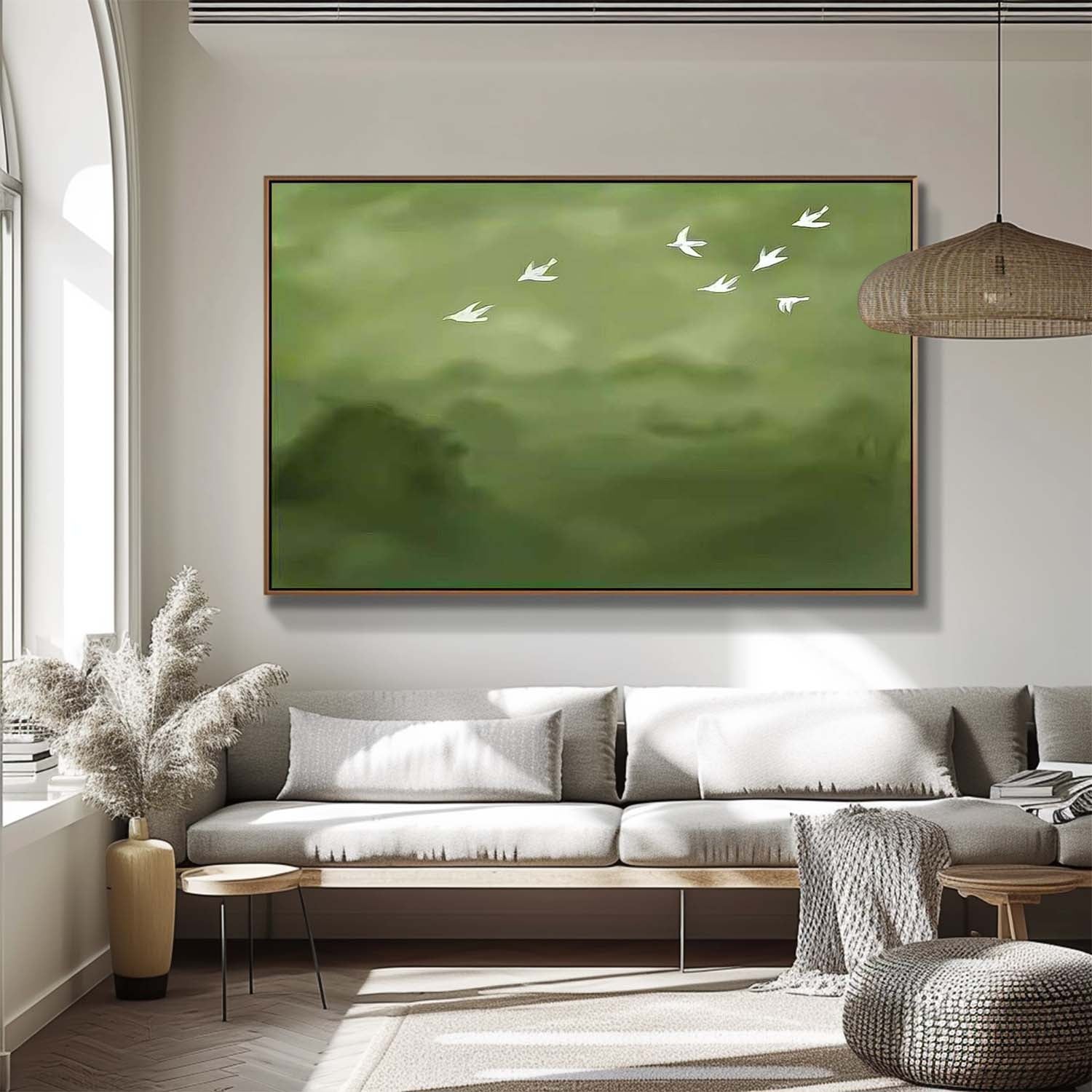 Wall Art Minimalist Landscape Bird Impressionist