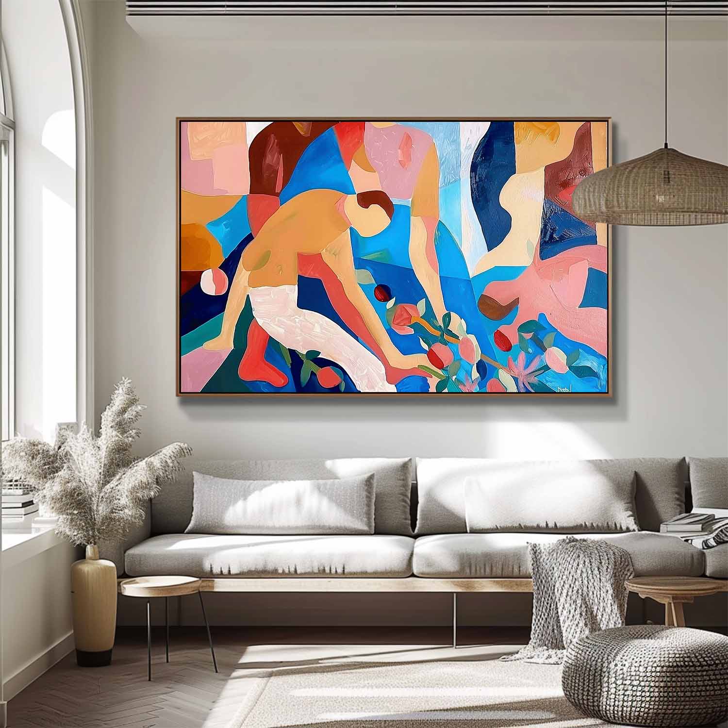 Wall Art Vibrant Abstract Geometric Atmosphere