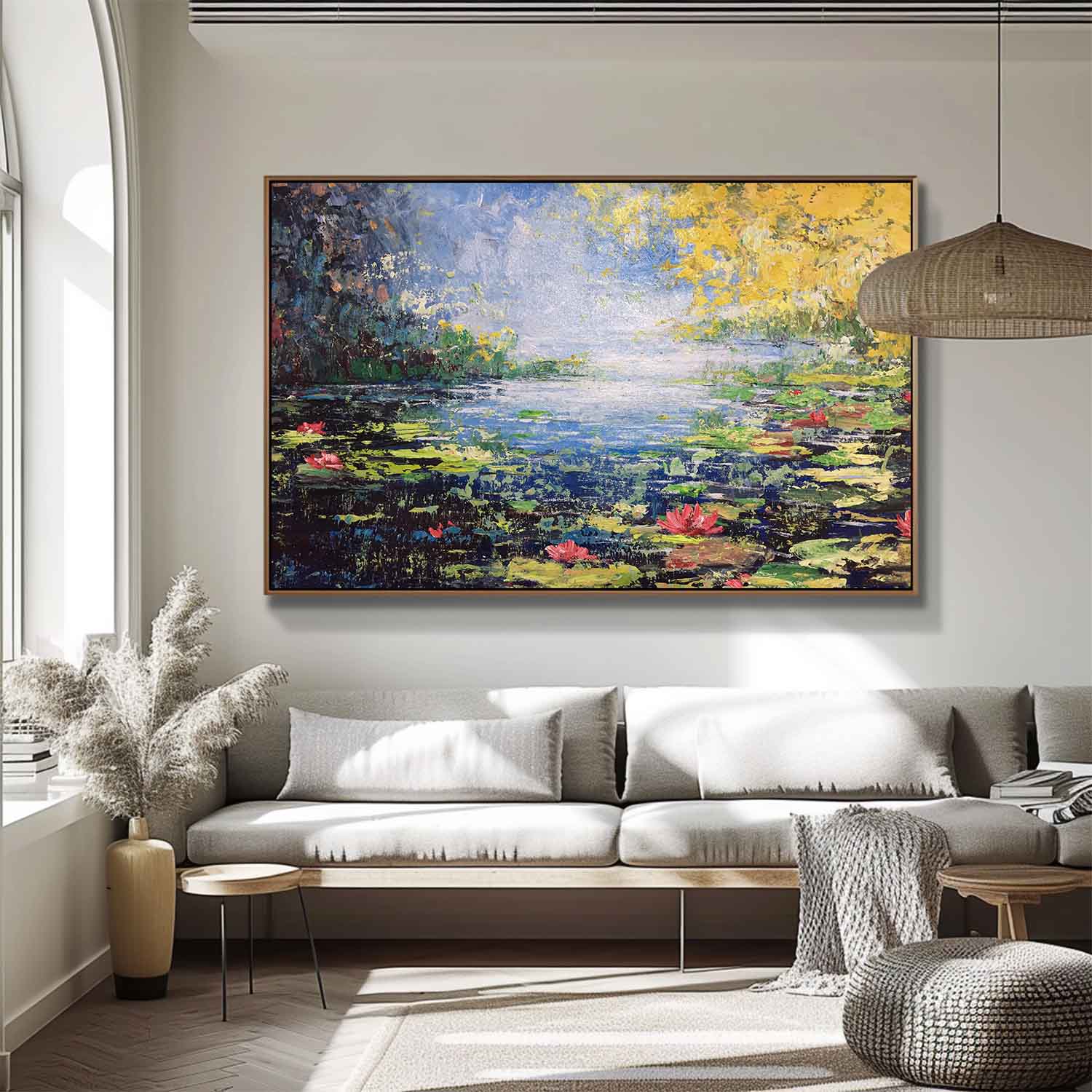 Wall Art Flower Serene Luminous Impressionist