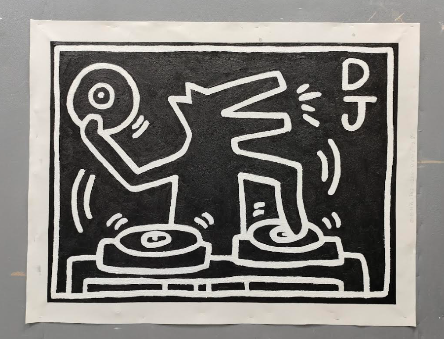 Keith Haring Style Painting KS018 - Neutralighting