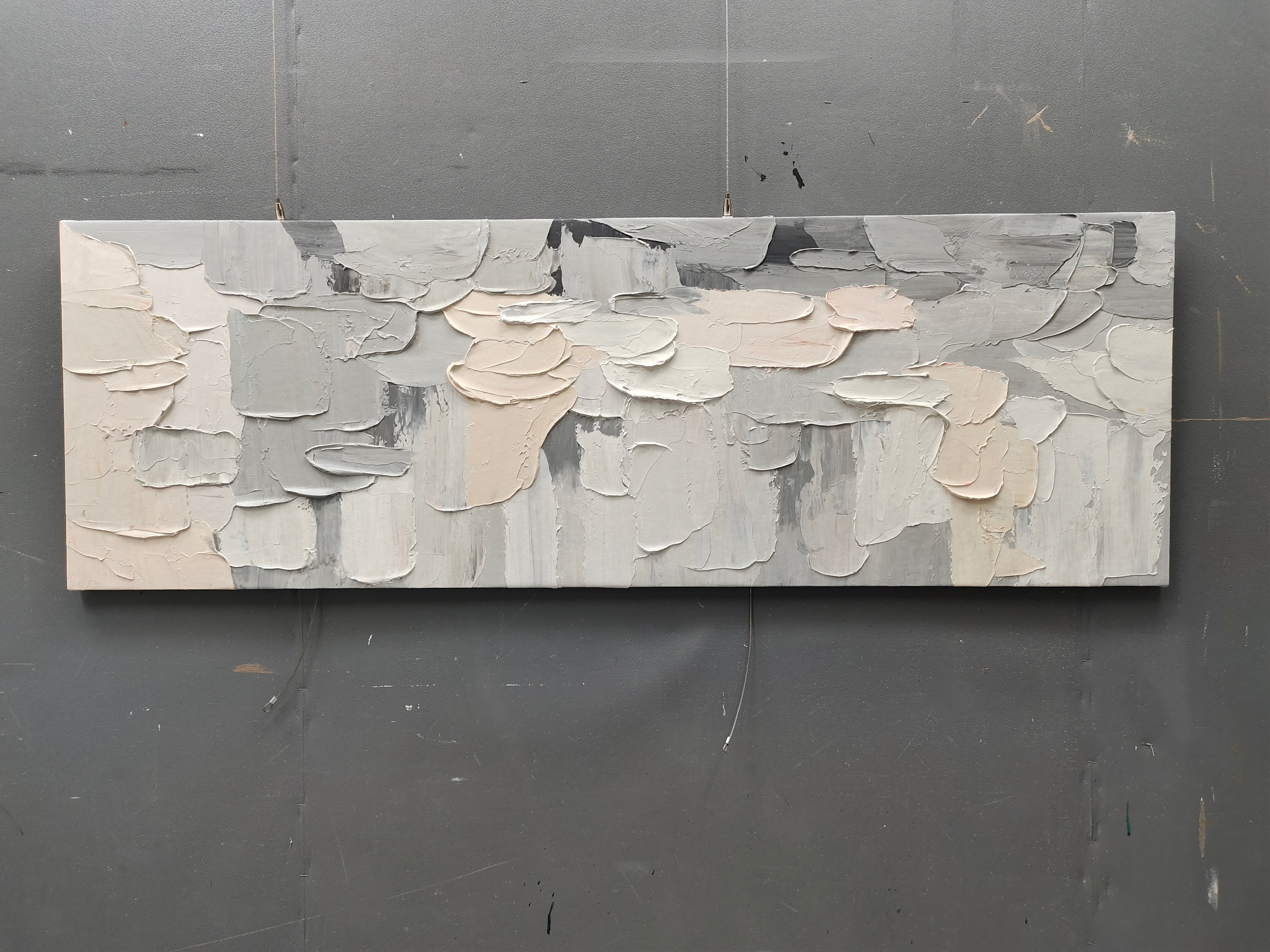 Wall Art Minimalist Neutral Impasto Abstract
